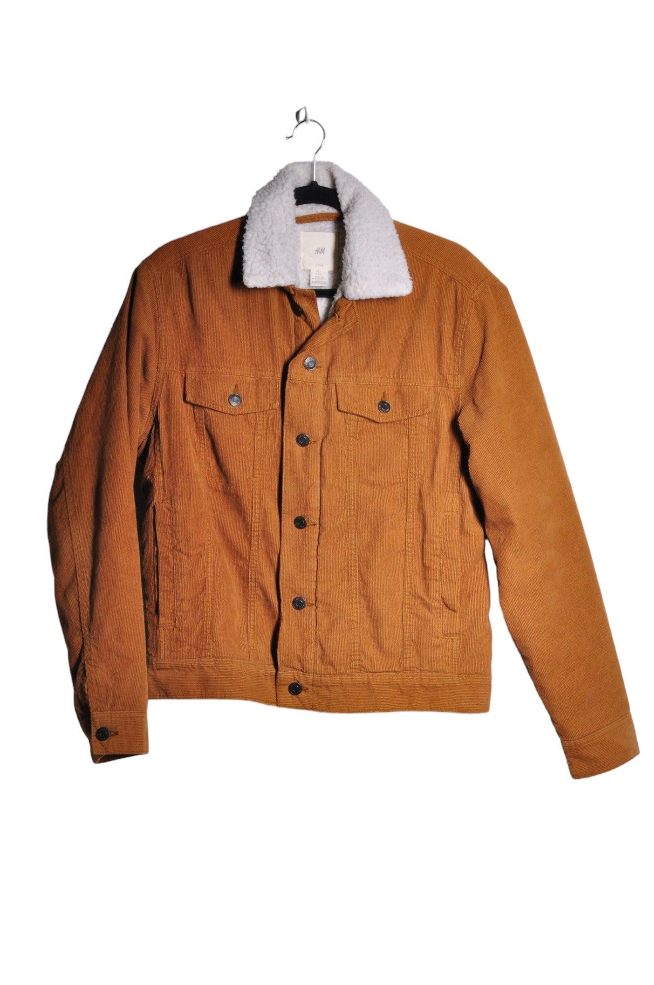 H&M Second Hand Men's Regular Fit Brown Coats - Size S