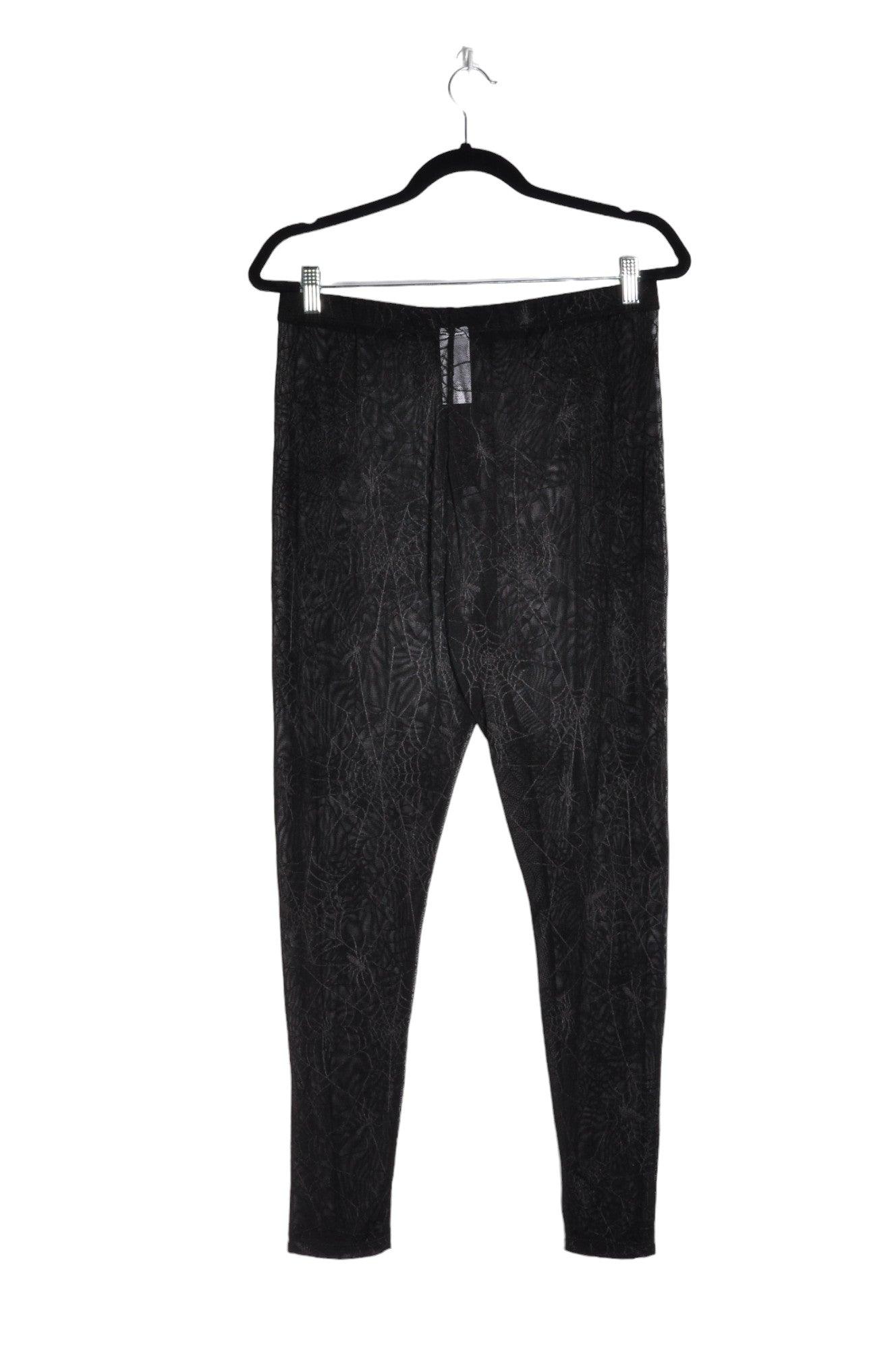 ROMWE Stylish Women's Regular Fit Work Pants in Black - 0XL