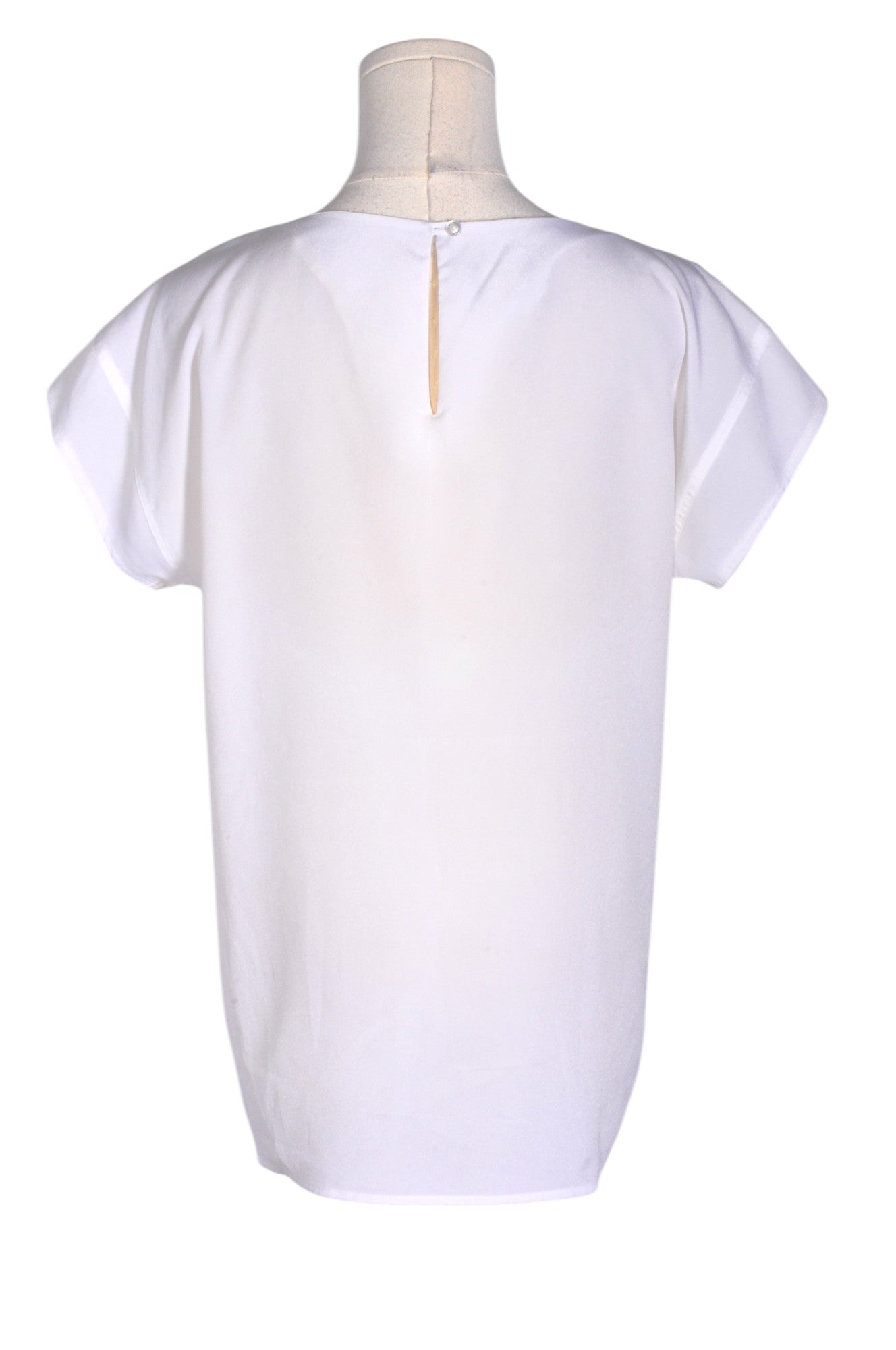 EXQUISITE Second - Hand White Regular - Fit Women's Blouses Size 10