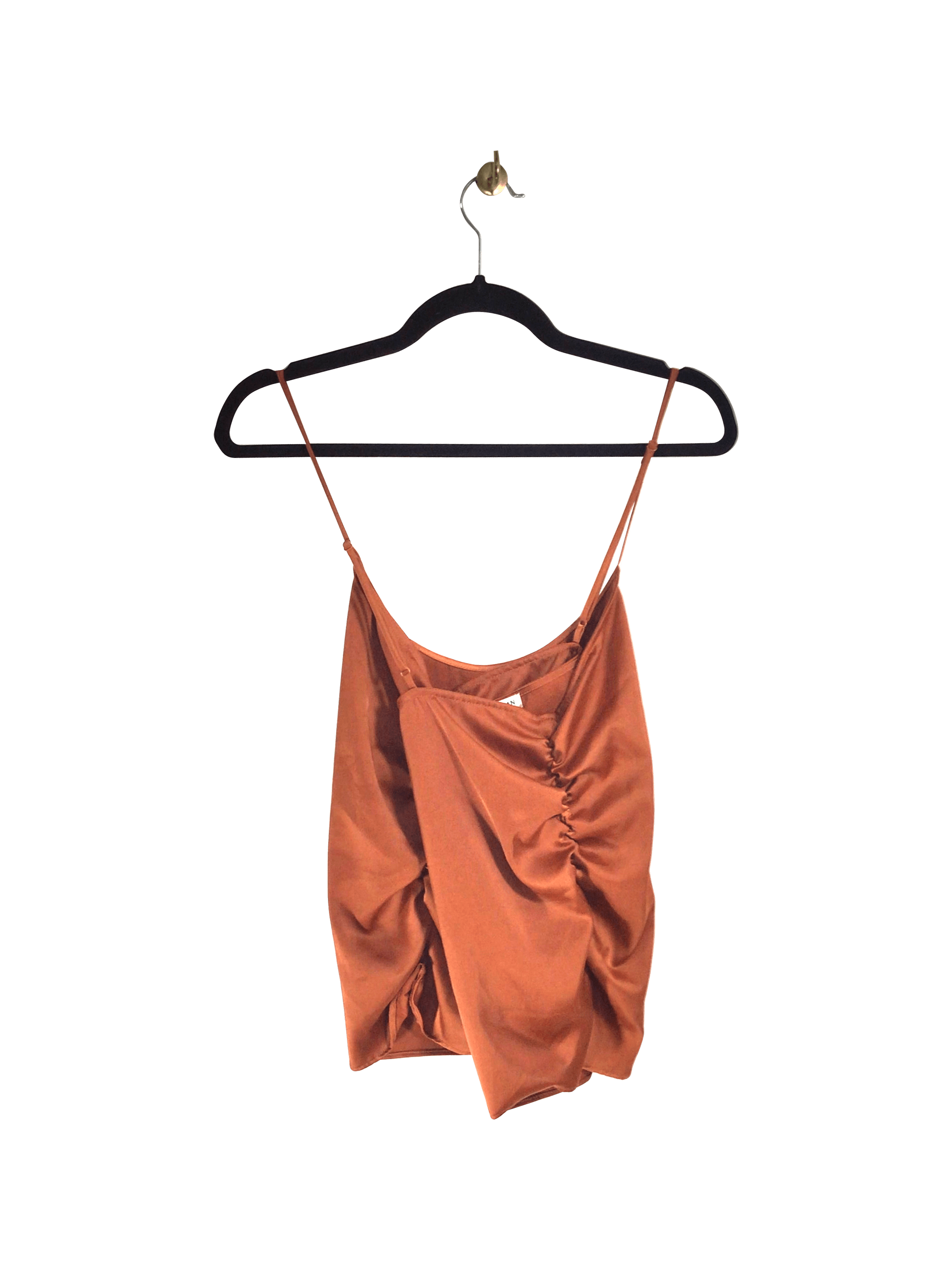 GOOD AMERICAN Stylish Orange Regular Fit Women's Tank Tops - Size 3