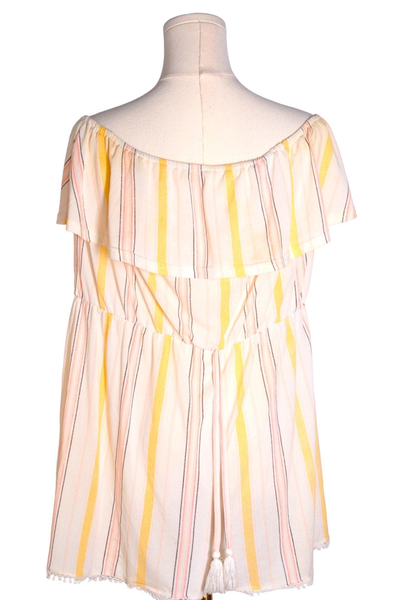 ARDENE Stylish Women's Regular-Fit Beige Blouse in Size XL