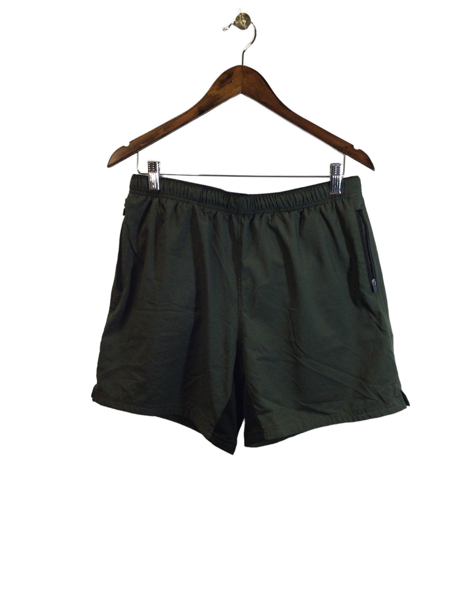 H&M Women's Stylish Green Regular Fit Activewear Shorts & Skirts - Size M