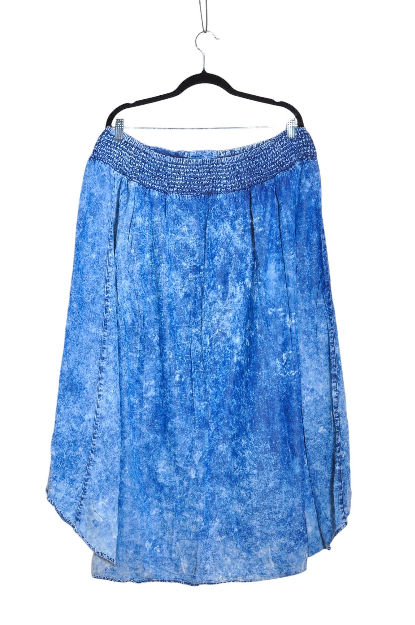 ADDITION ELLE Stylish Women's Blue A-Line Skirt - Regular Fit, Size XL
