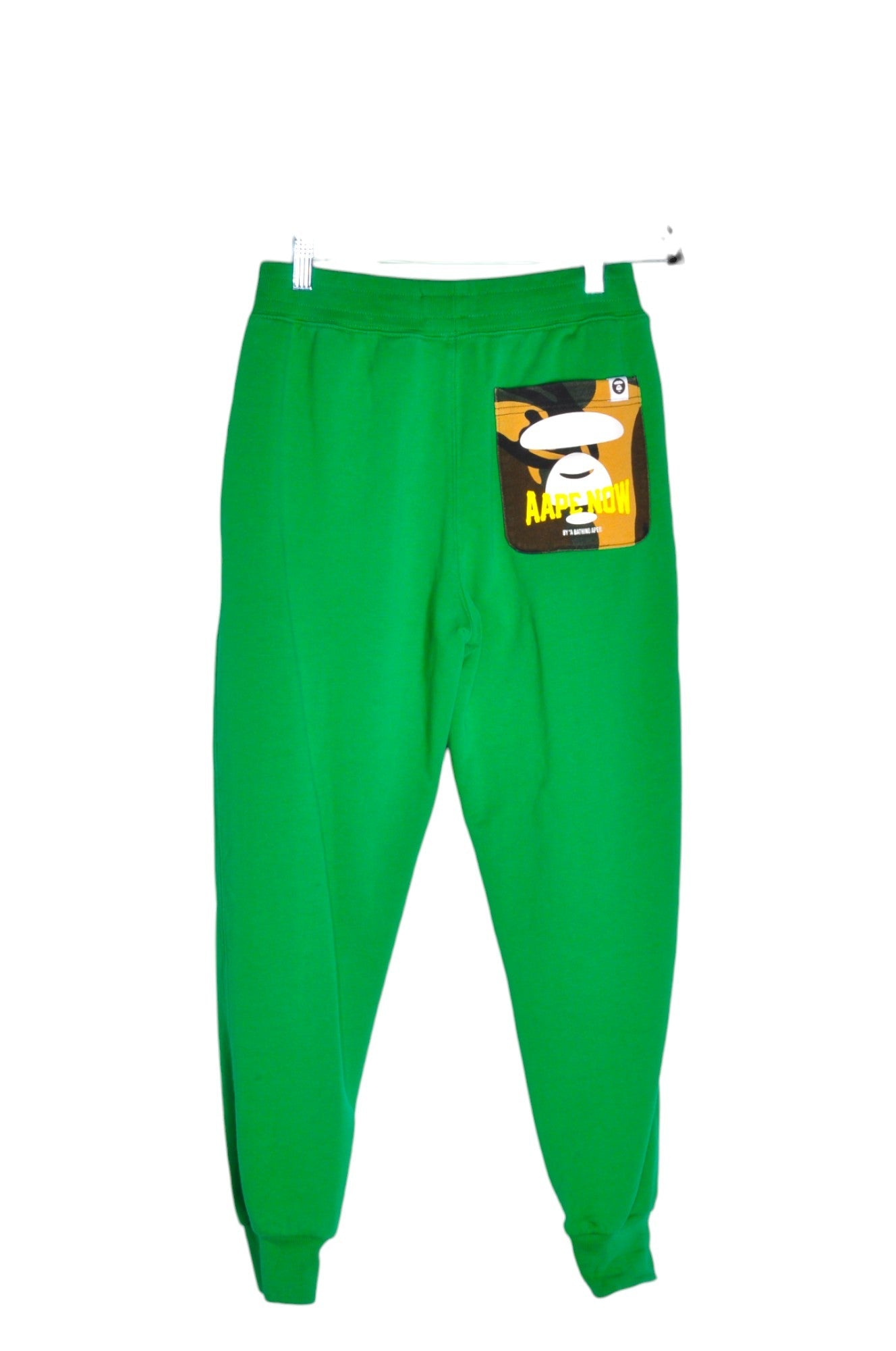 AAPE Stylish Women's Green Regular Fit S-Size Activewear Joggings