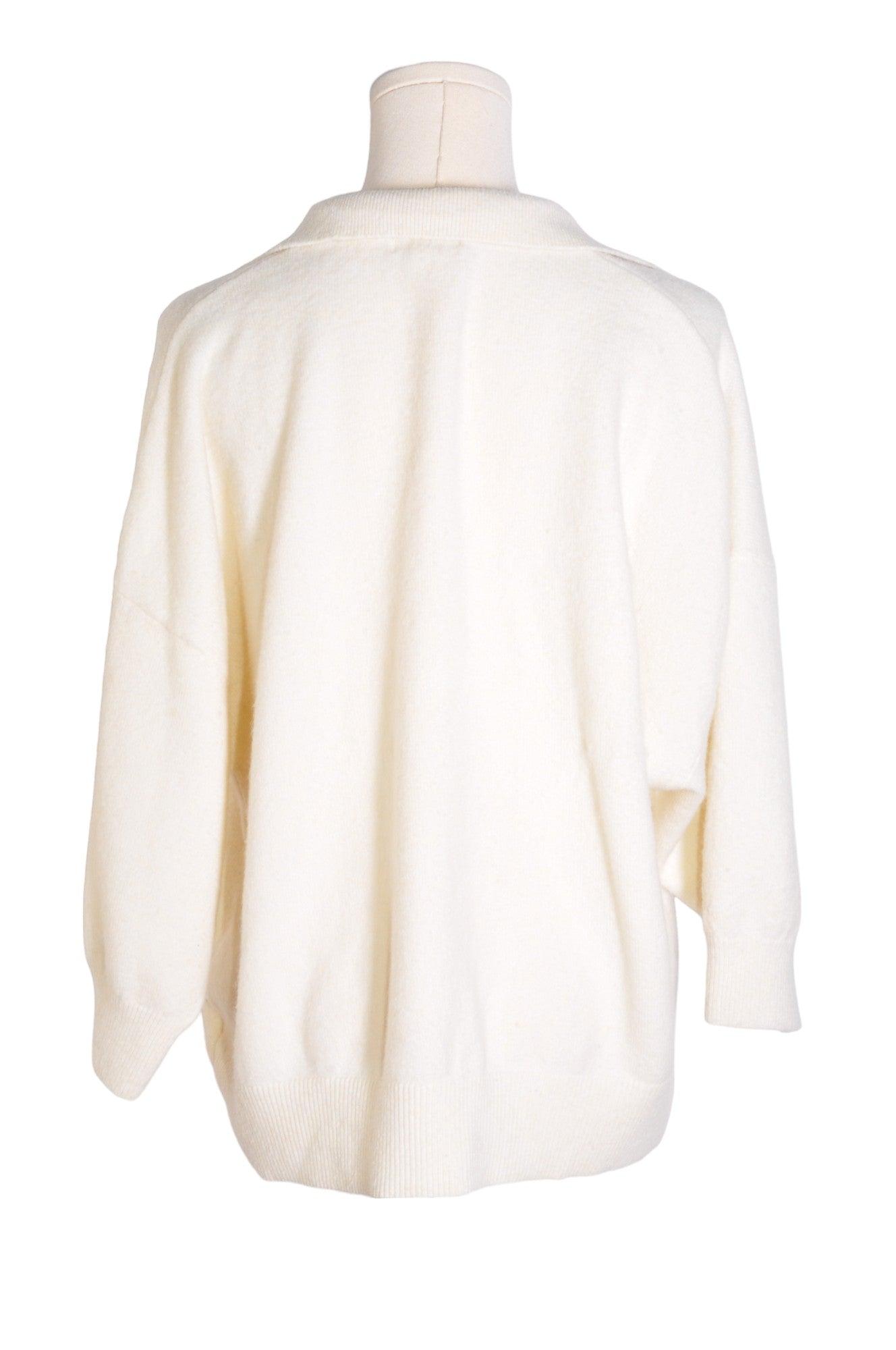 H&M Second Hand Women's White Regular Fit Blouses - Size M