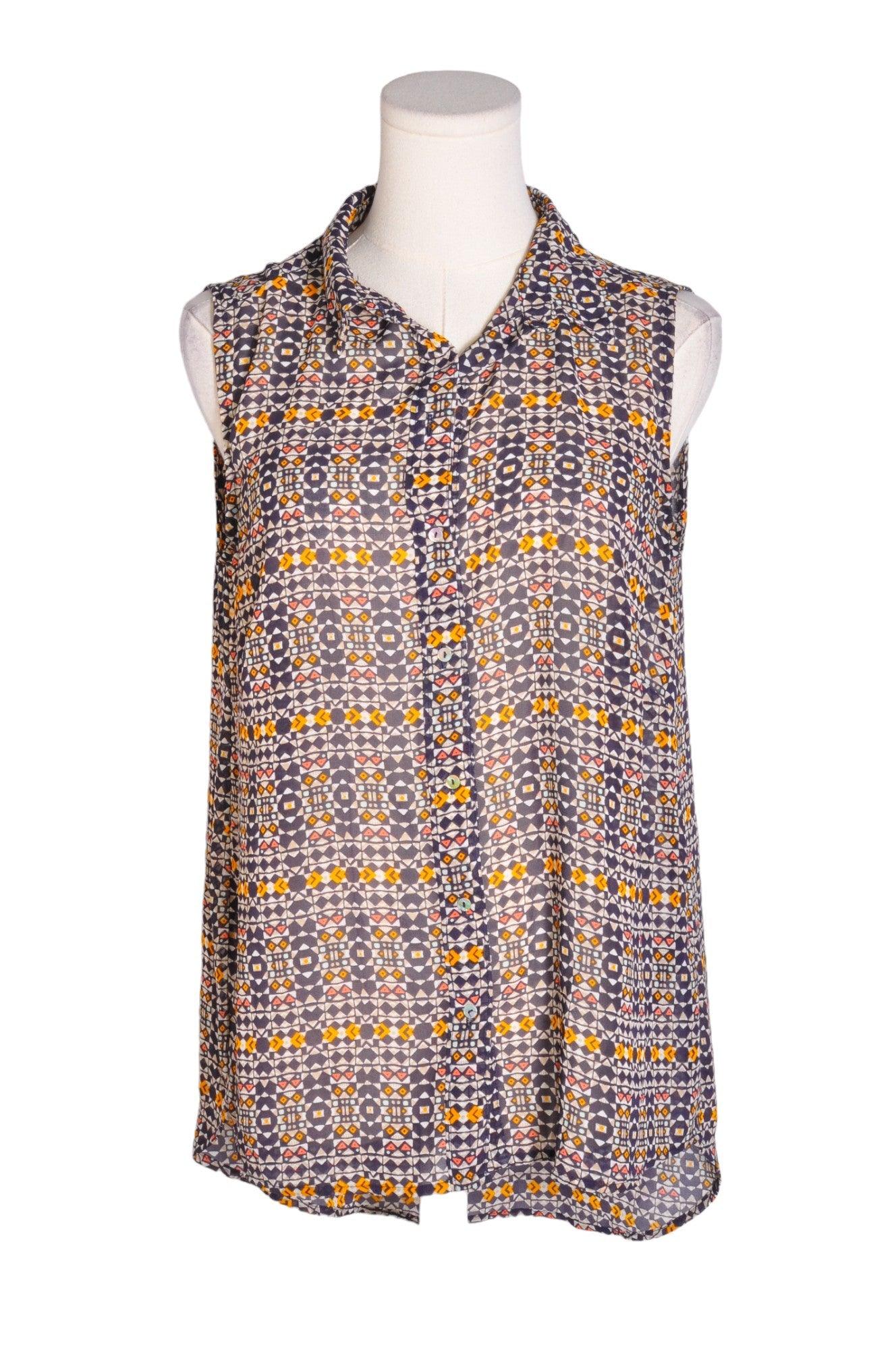H&M Second Hand Regular Fit Sleeveless Women's Black Blouse - Size 8