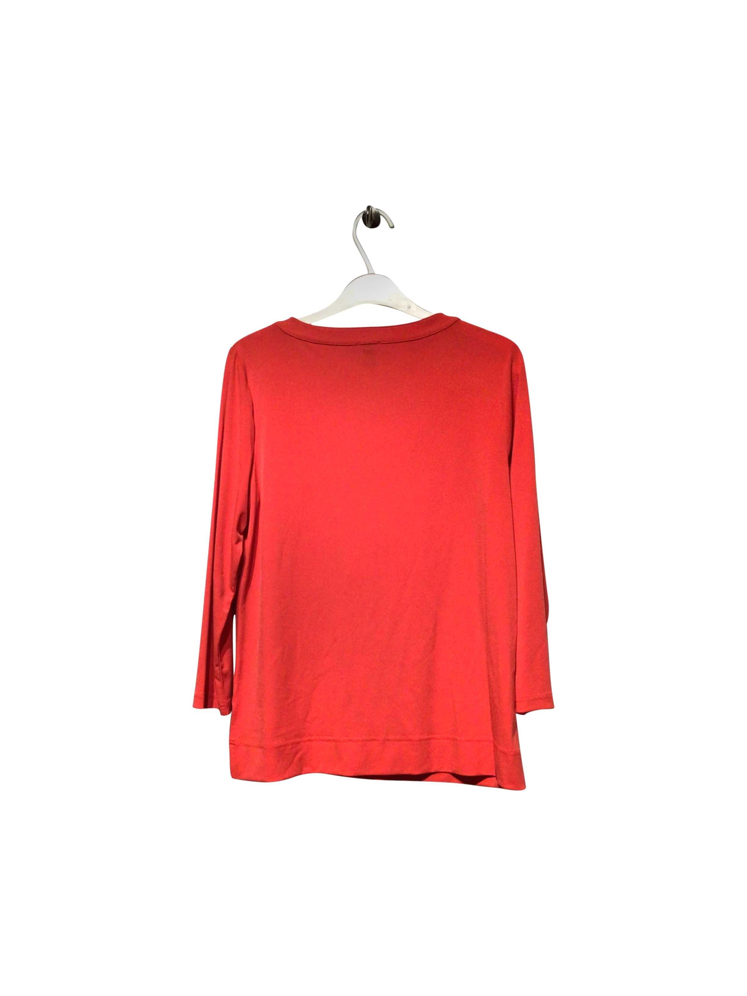 ANNE KLEIN Stylish Regular Fit Red T-shirt - Size S