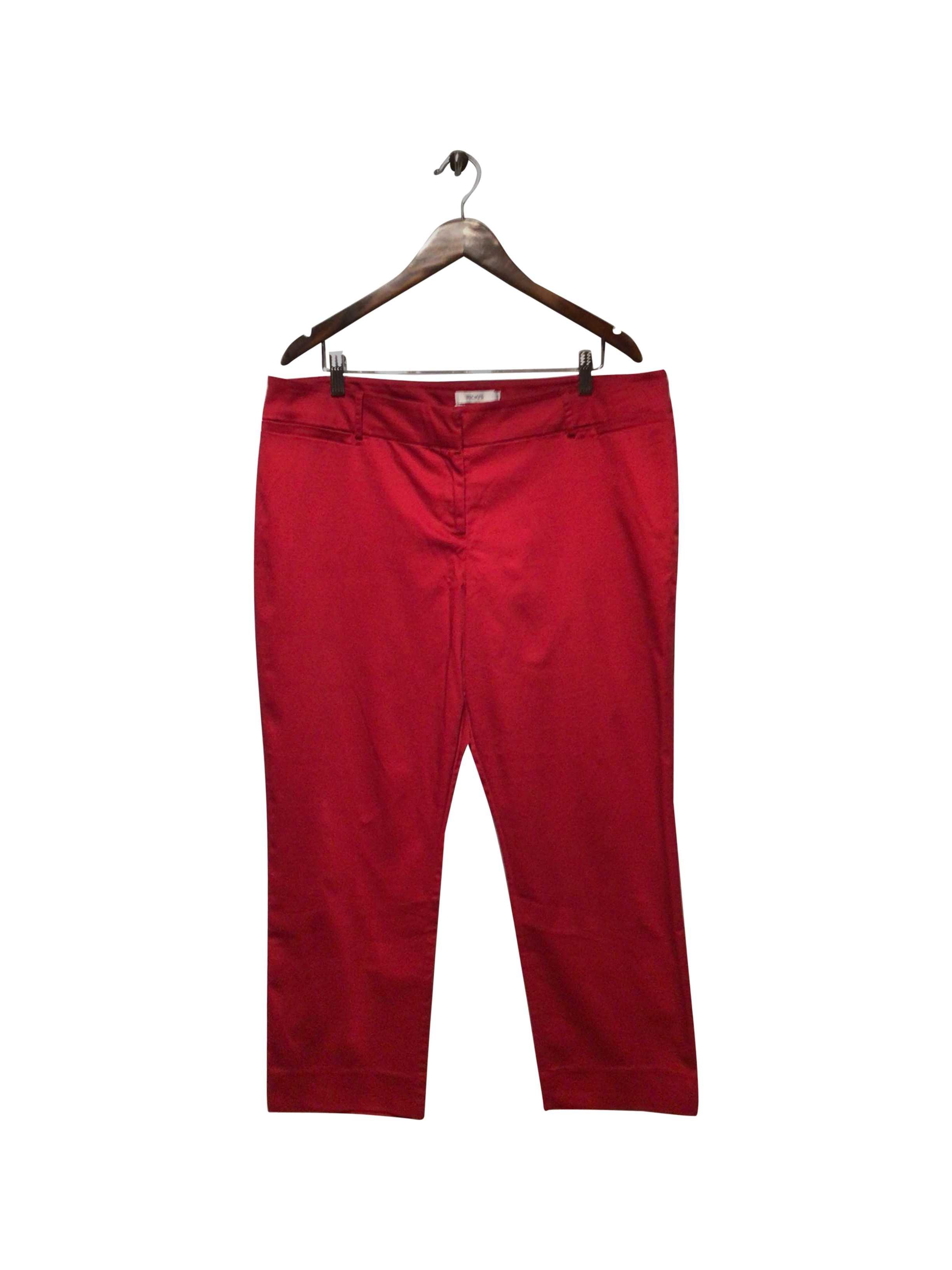 RICKI'S Stylish Regular Fit Red Pant - Size 16