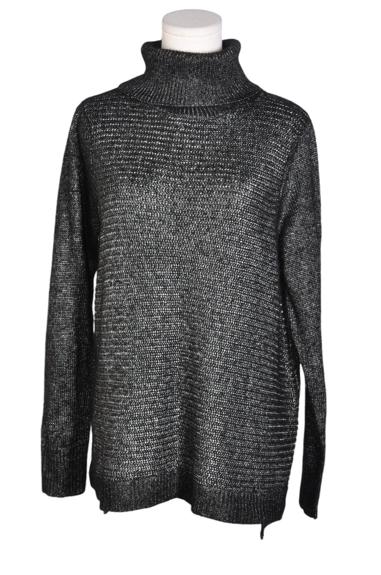 JOE FRESH Stylish Women's Black Turtleneck Tops in Regular Fit - Size L