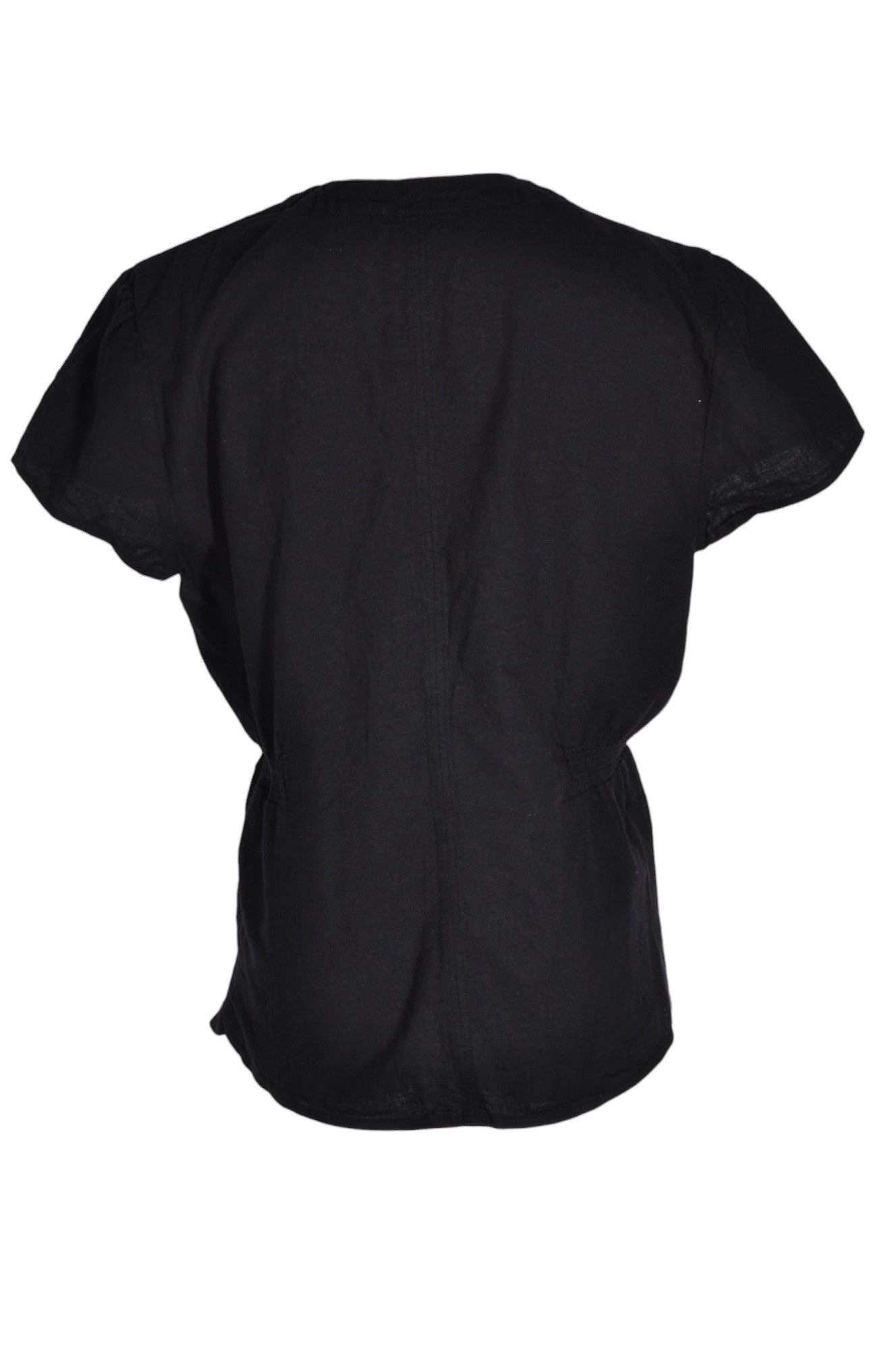 H&M Women's Stylish Regular Fit Black Blouse - Size 10