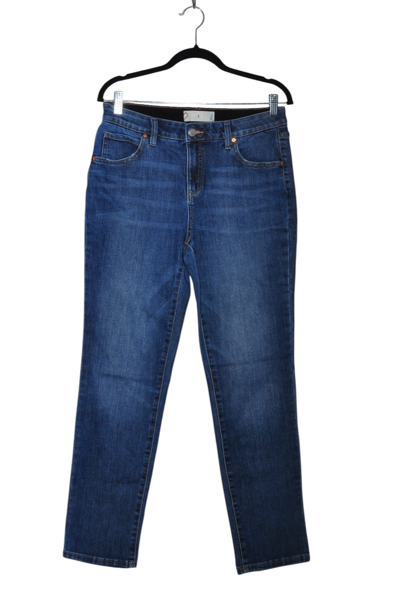 RICKI'S Stylish Women's Blue Regular Fit Straight-Legged Jeans - Size 6