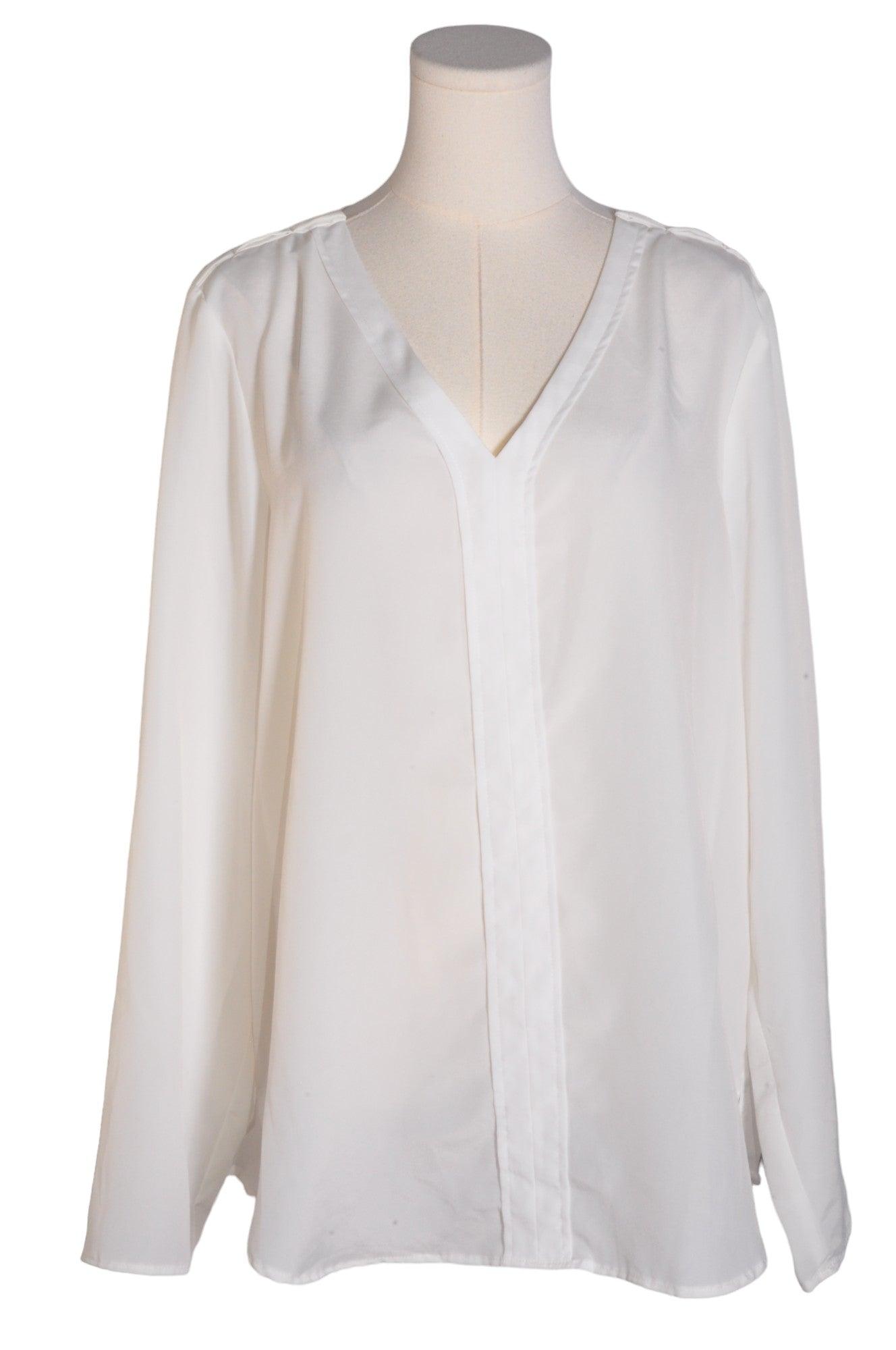 RICKI'S Second Hand Regular Fit Women's White Blouse - Size 16