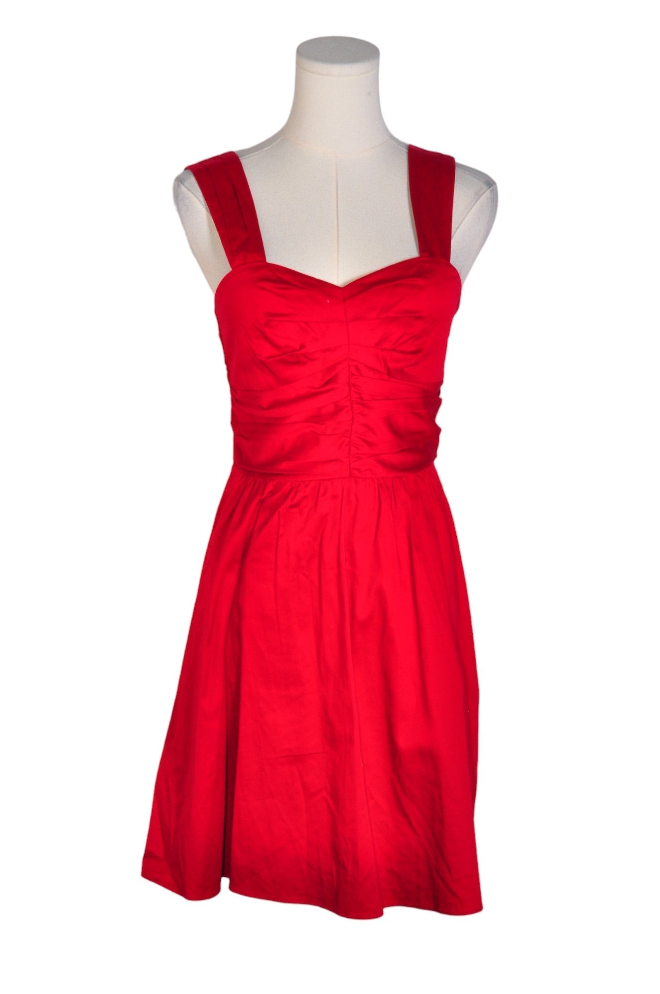 EXPRESS Second-Hand Women's Red Regular Fit A-Line Dress - Size 4