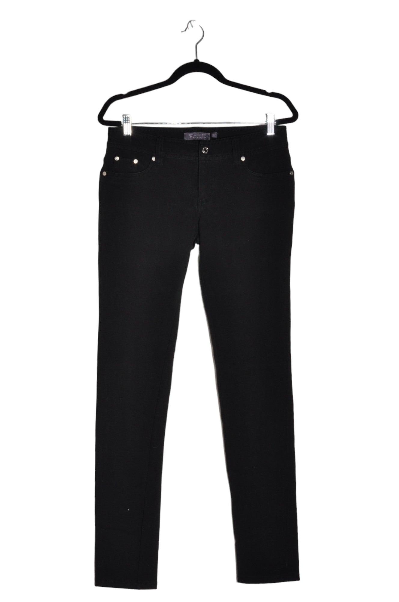 GUESS Stylish Women's Black Regular-Fit Straight-Legged Jeans - Size 29