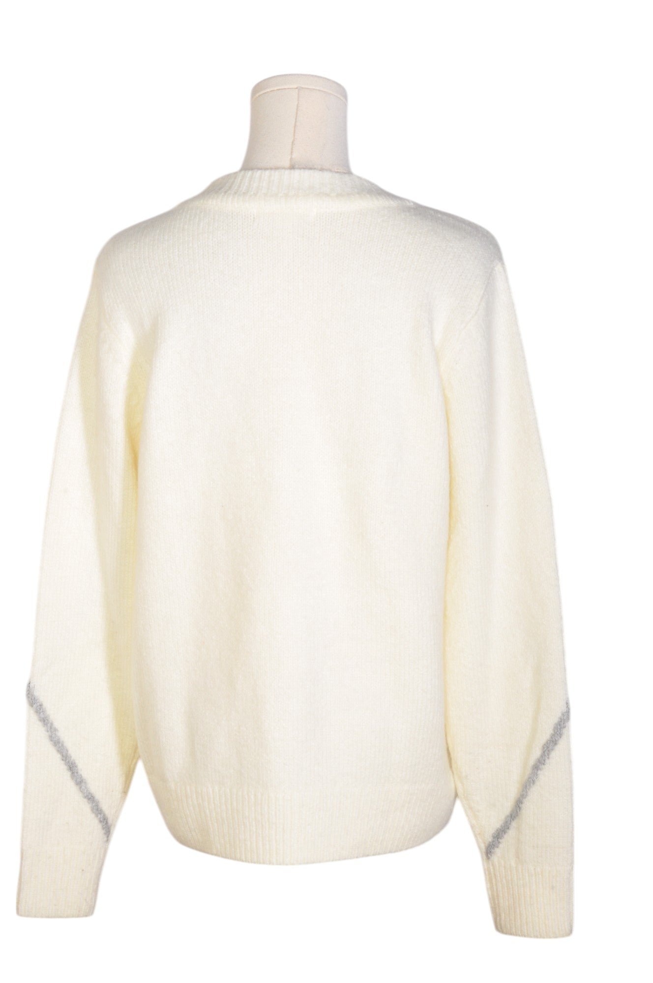 JOE FRESH Stylish Women's White Regular Fit Sweater - Size S