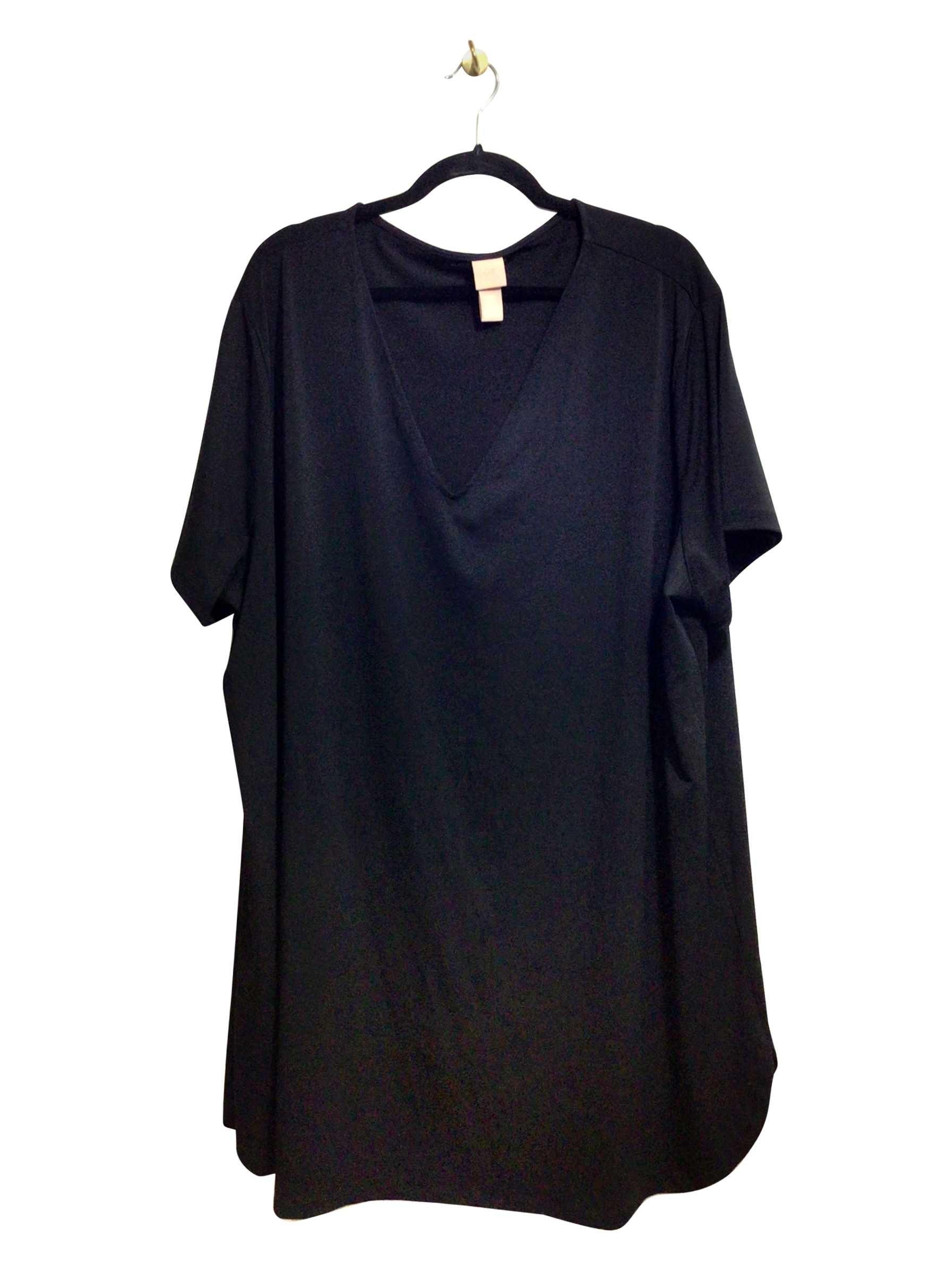 H&M Stylish Regular Fit Black Midi Dress - 3XL