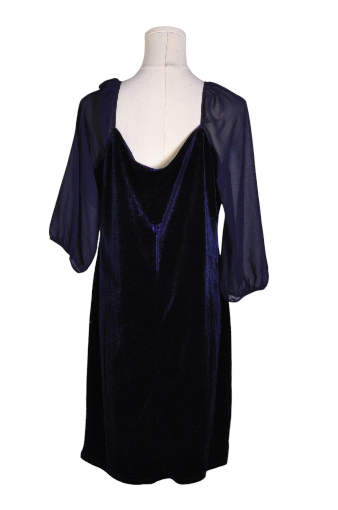 REITMANS Stylish Women's Blue Regular-Fit Drop Waist Dress - Size L