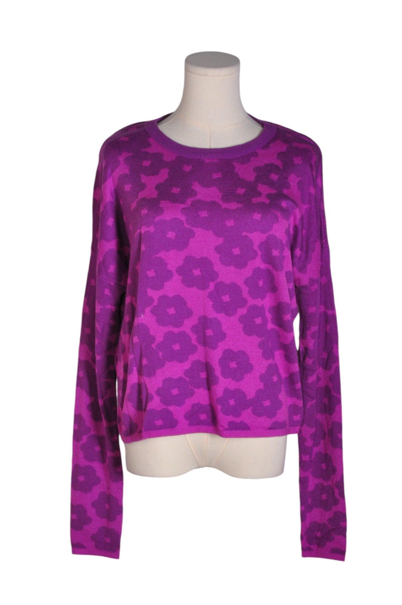 JOHN + JENN Stylish Women's Purple Regular-Fit Long-Sleeve T-Shirt - Size L