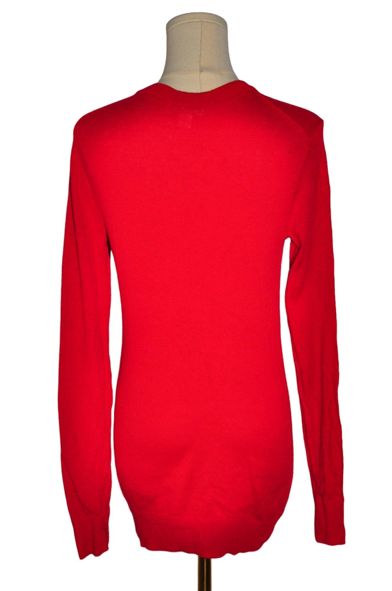JOE FRESH Stylish Red Regular-Fit Women's Long-Sleeve T-Shirt - Size S
