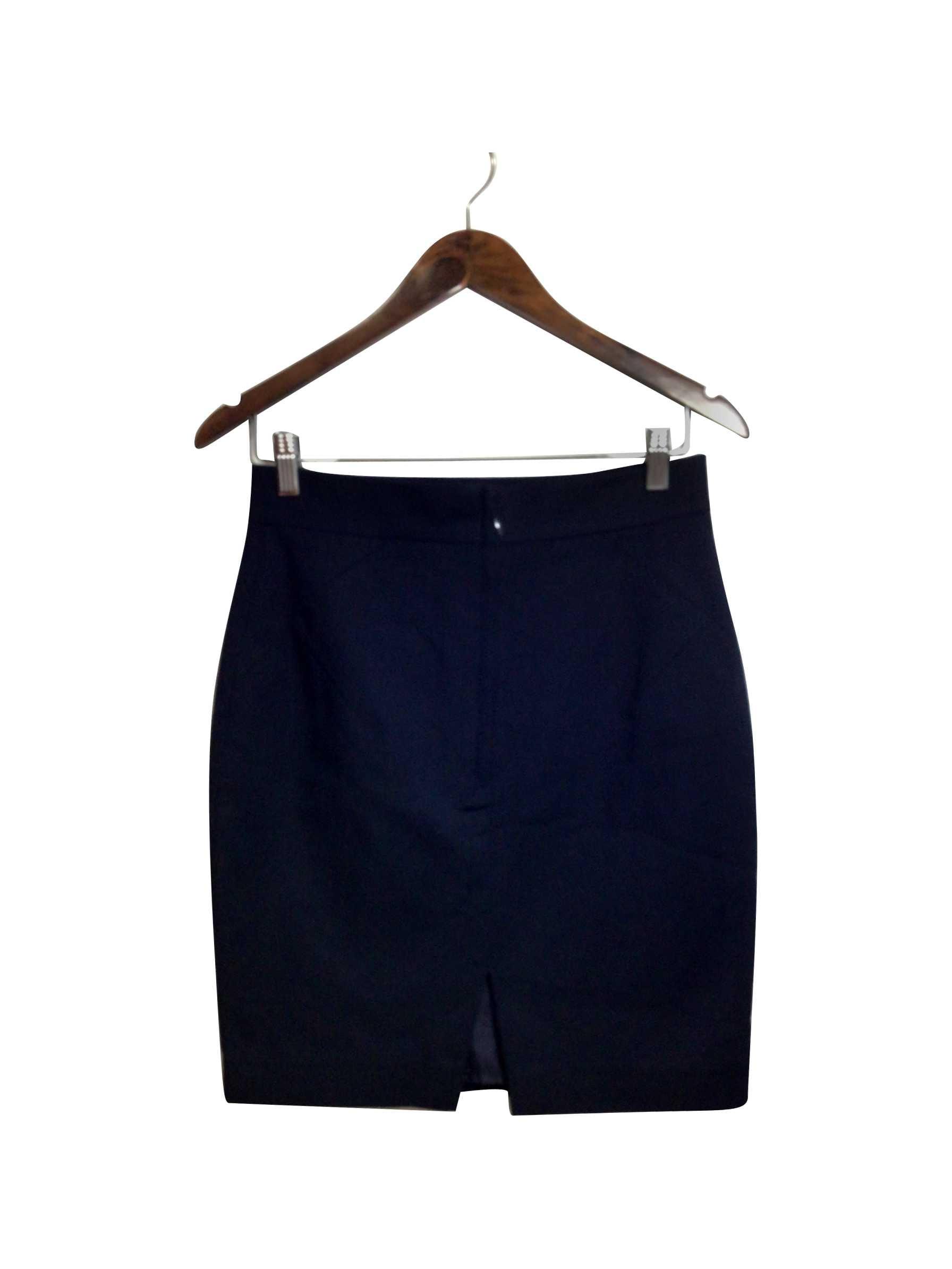 H&M Second Hand Regular Fit Knee-Length Blue Skirt - Size 8