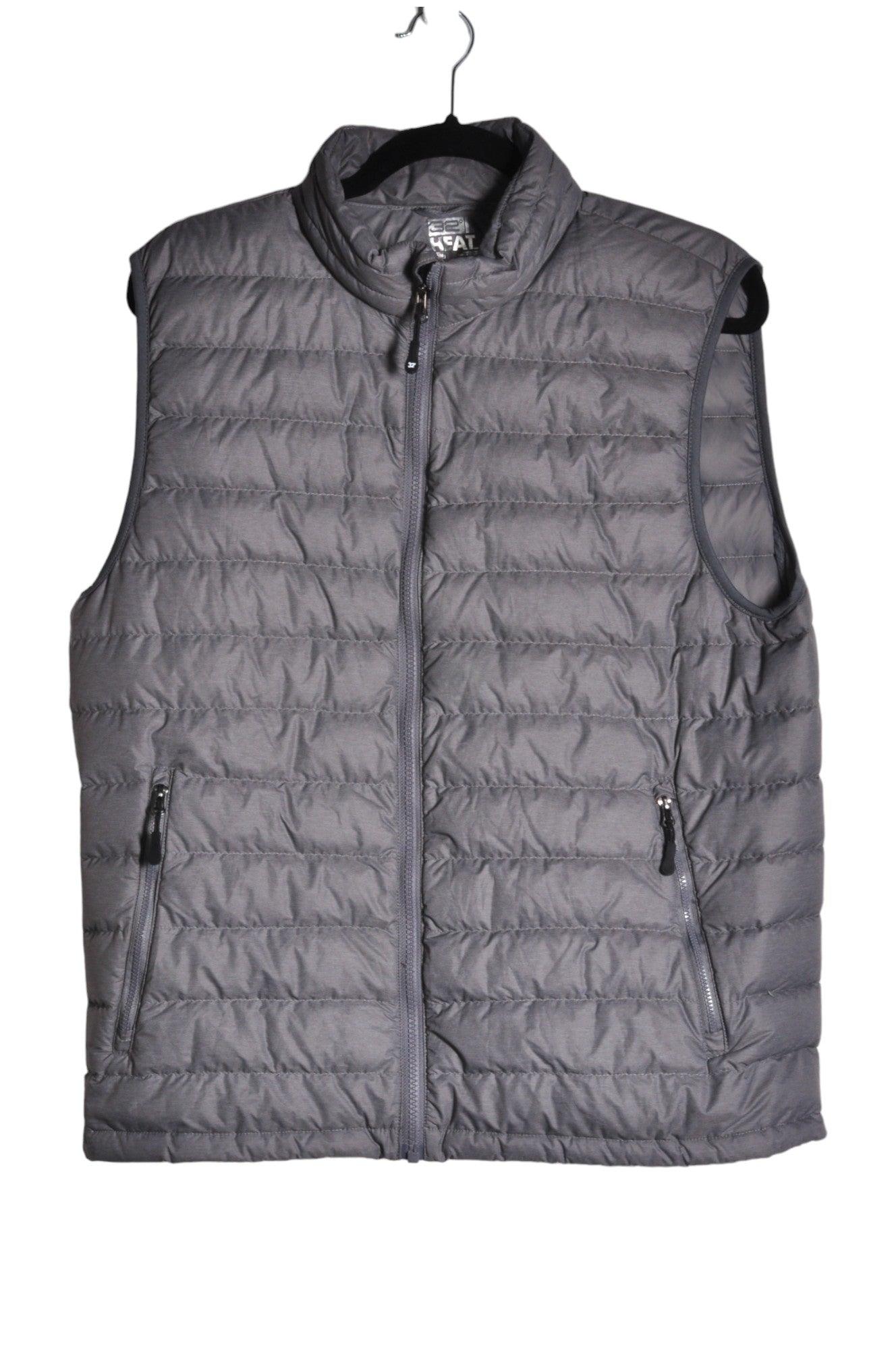 Stylish 32 HEAT Women's Gray Regular Fit Coat - Size M