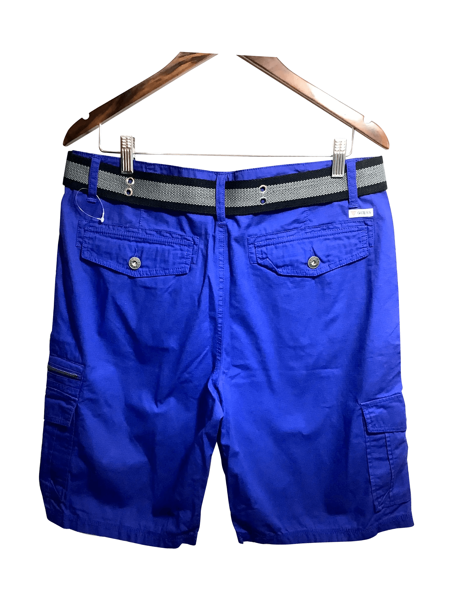 GUESS Stylish Regular Fit Blue Pant Shorts - Size 34