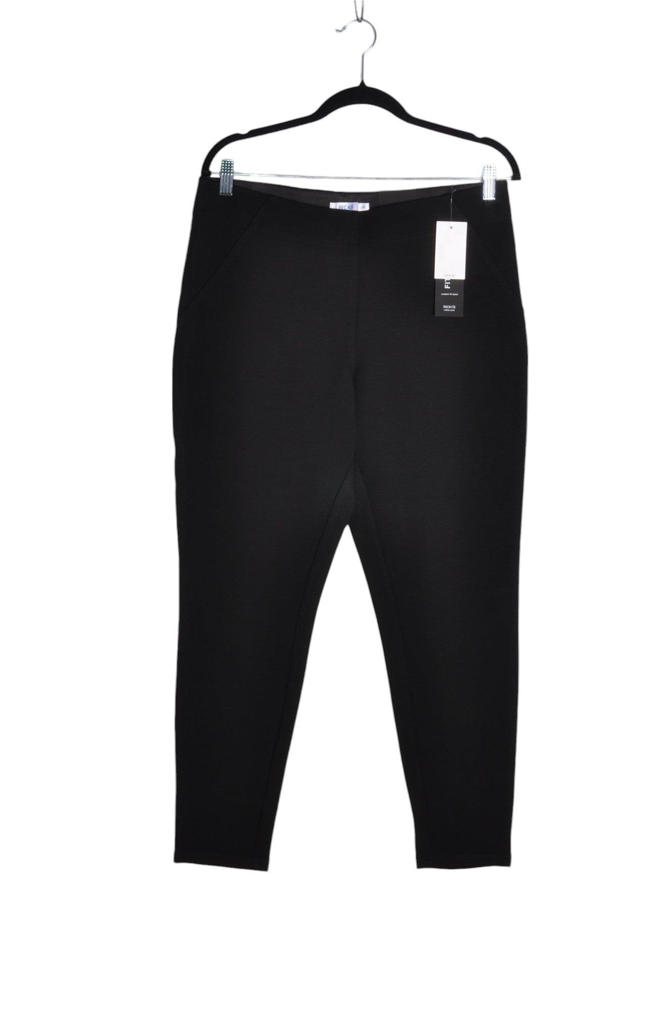 RICKI'S Stylish Women's Black Regular Fit Work Pants - Size L
