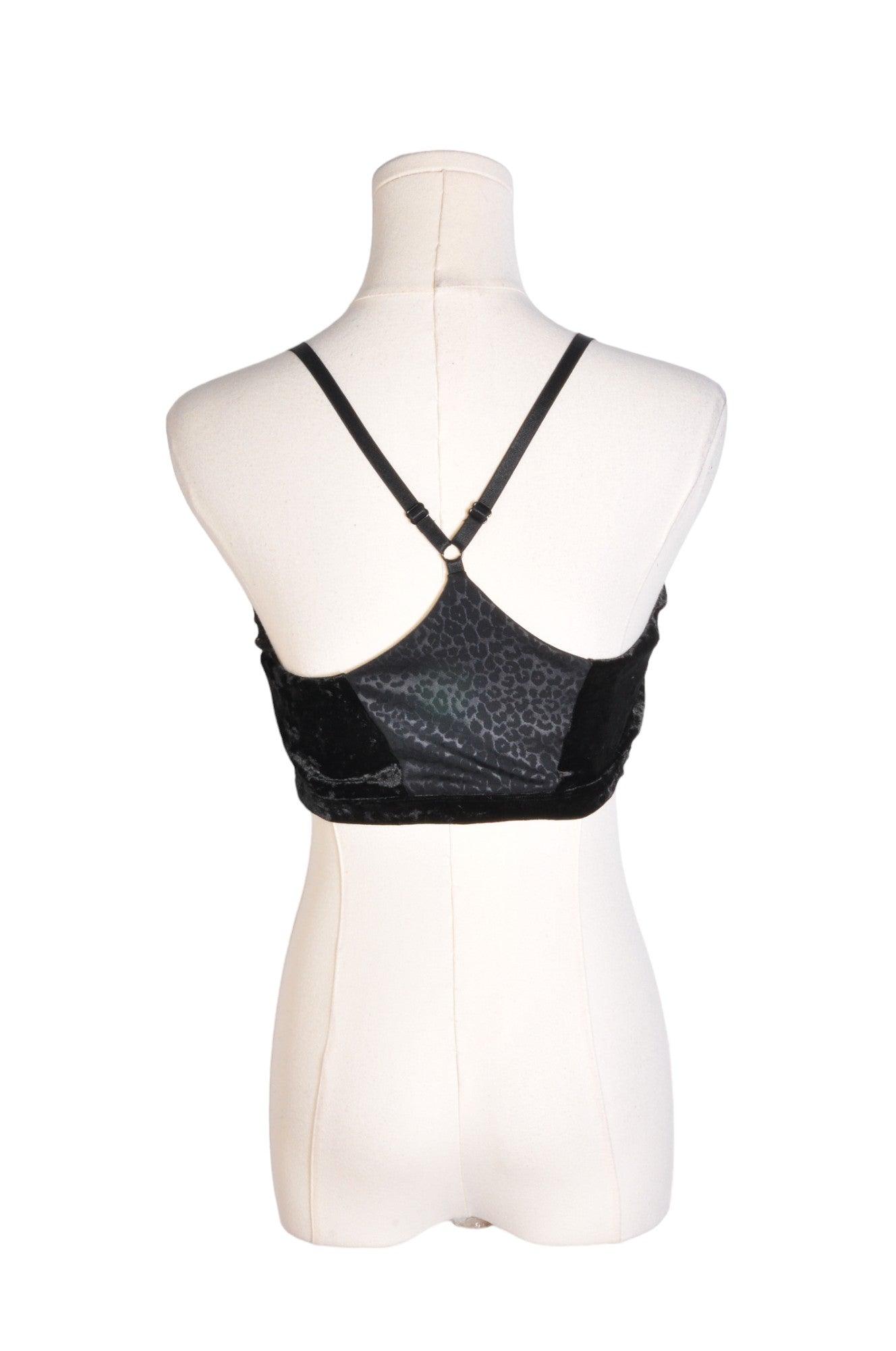 GOOD AMERICAN Stylish Women's Black Crop Tops - Regular Fit, Size 3