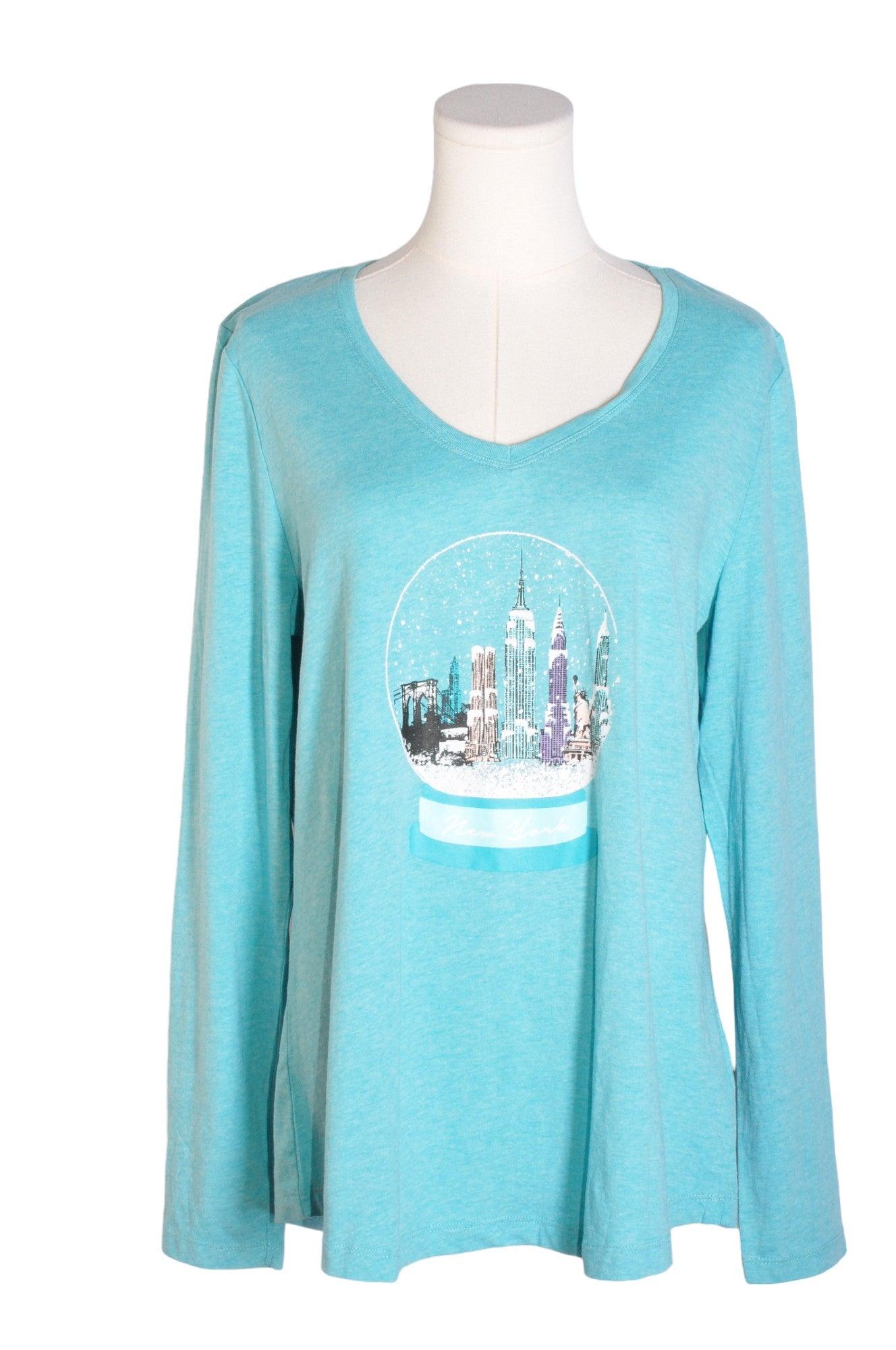 REITMANS Stylish Women's Blue Night Wear - Regular Fit, Size L