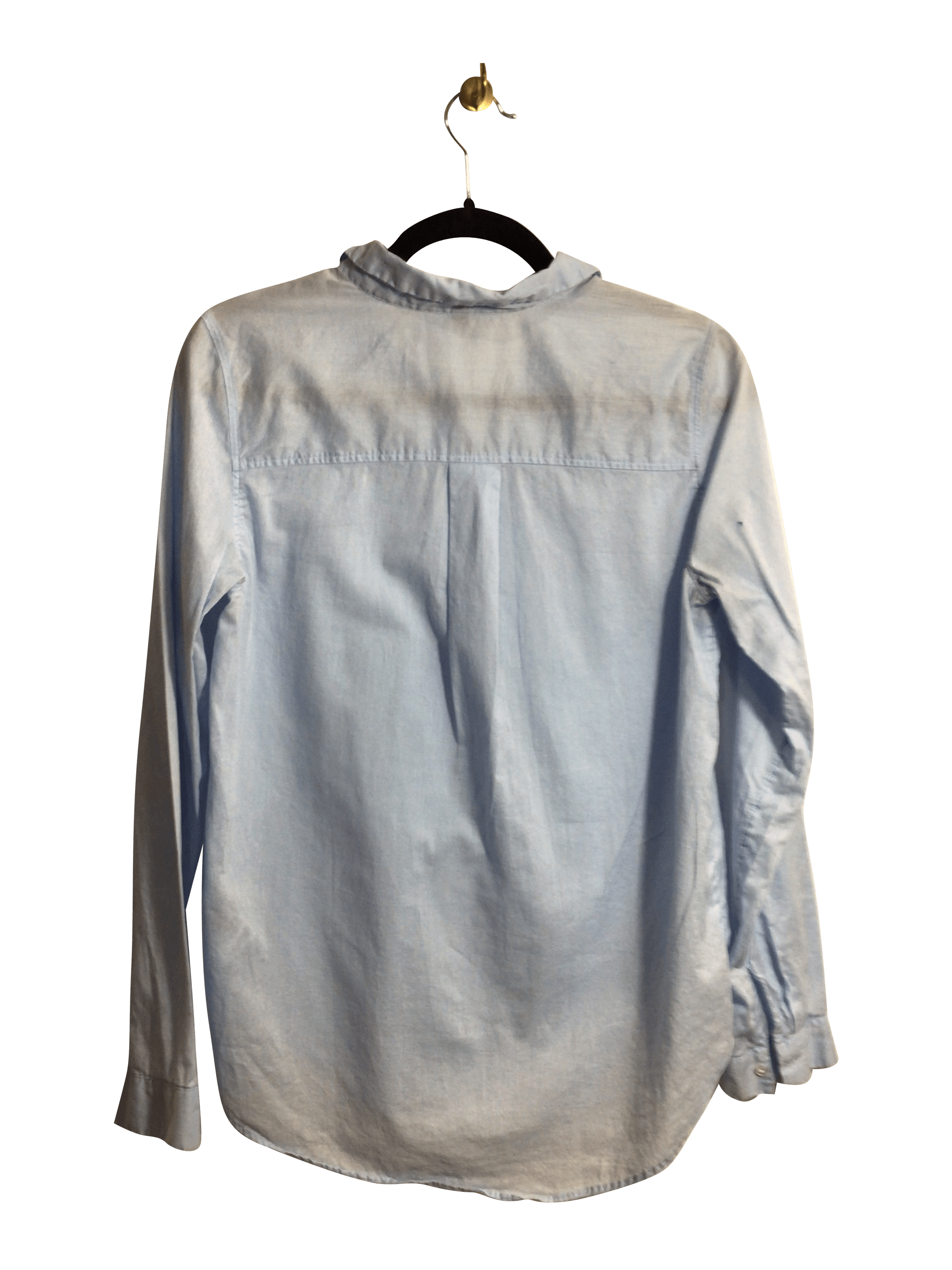 H&M Second Hand Blue Regular Fit Women's Button Down Tops - Size 2