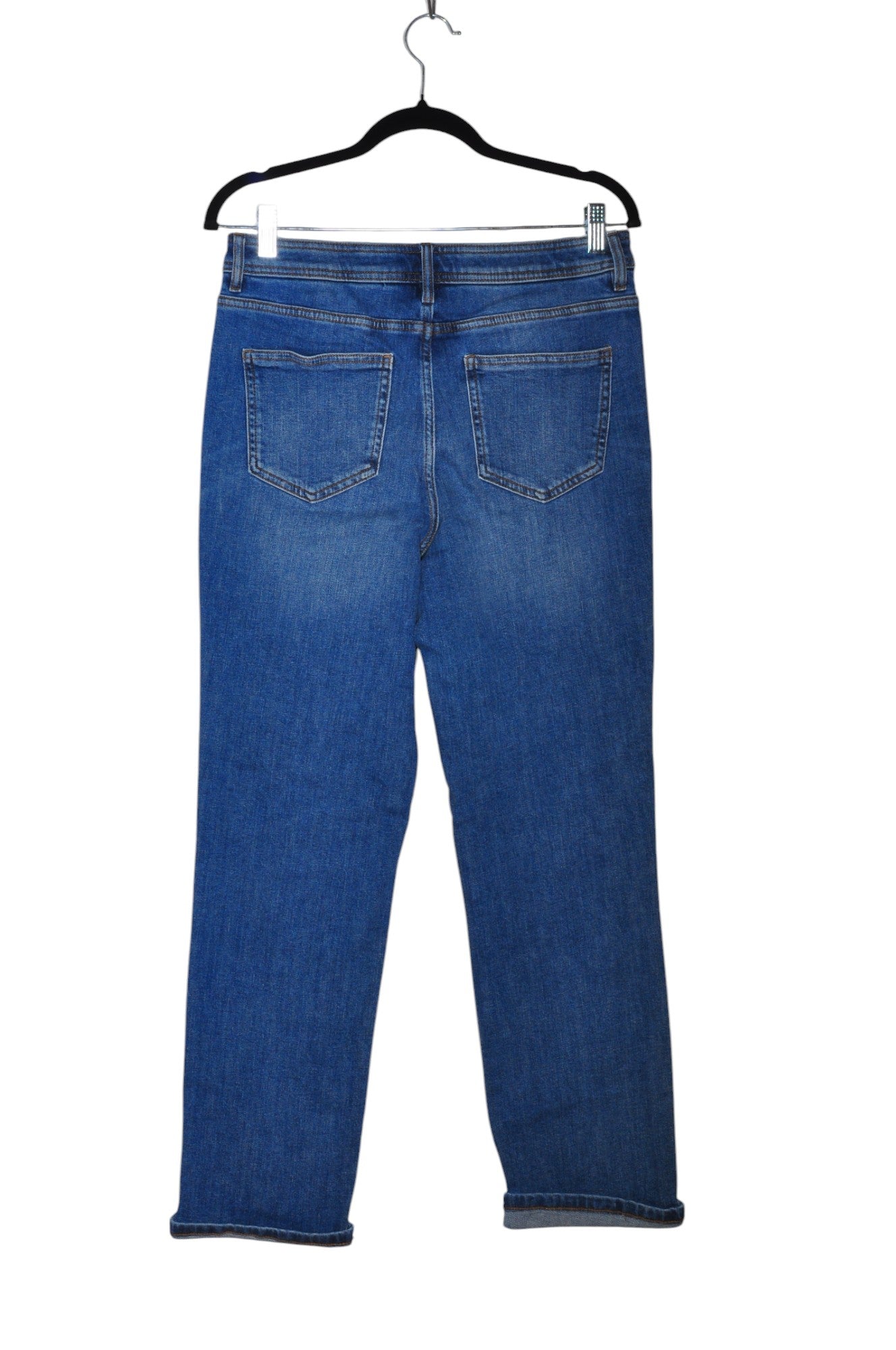 RICKI'S Stylish Women's Blue Regular-Fit Straight-Legged Jeans - Size 8