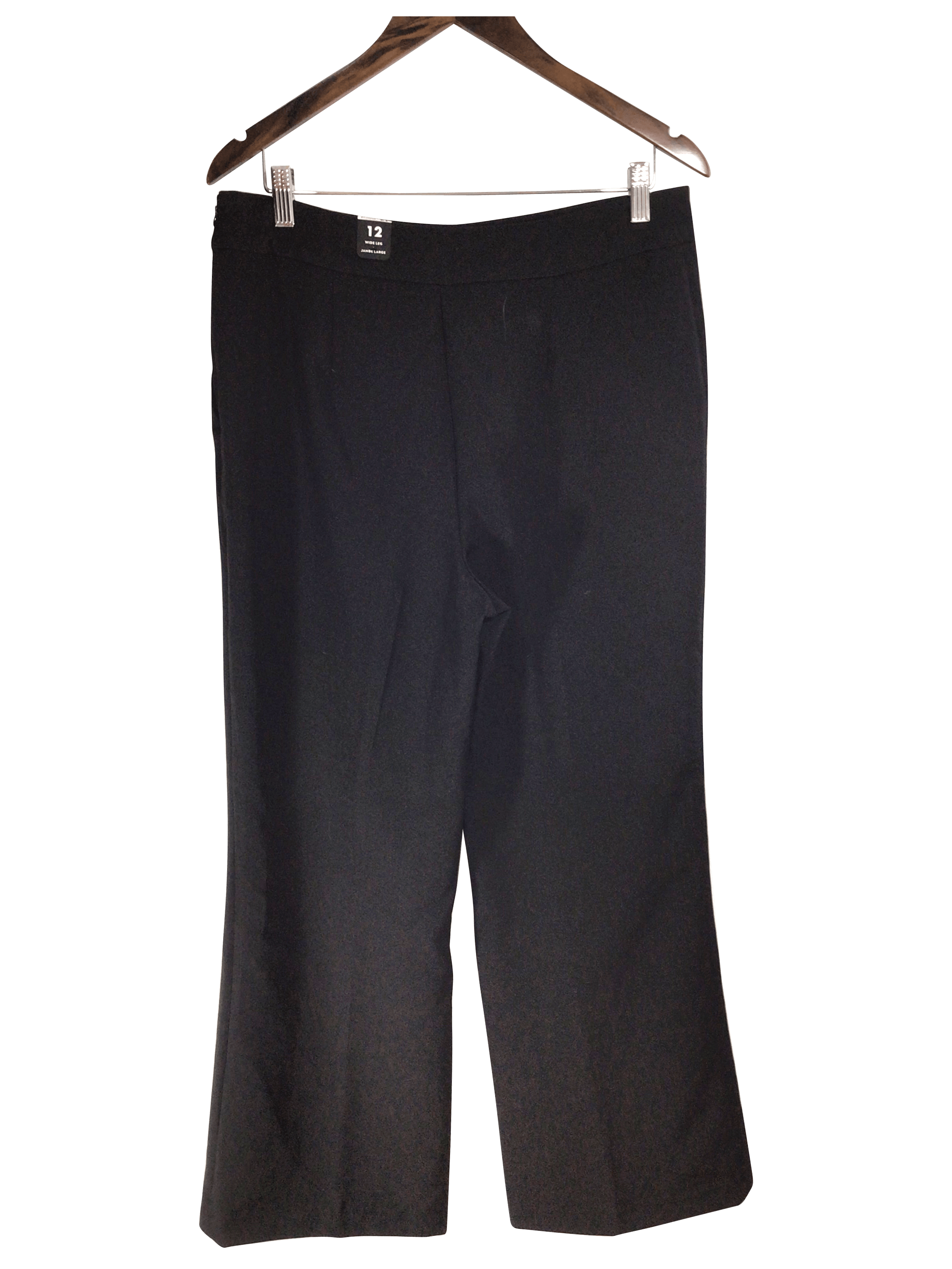 REITMANS Stylish Women's Regular Fit Black Work Pants - Size 12