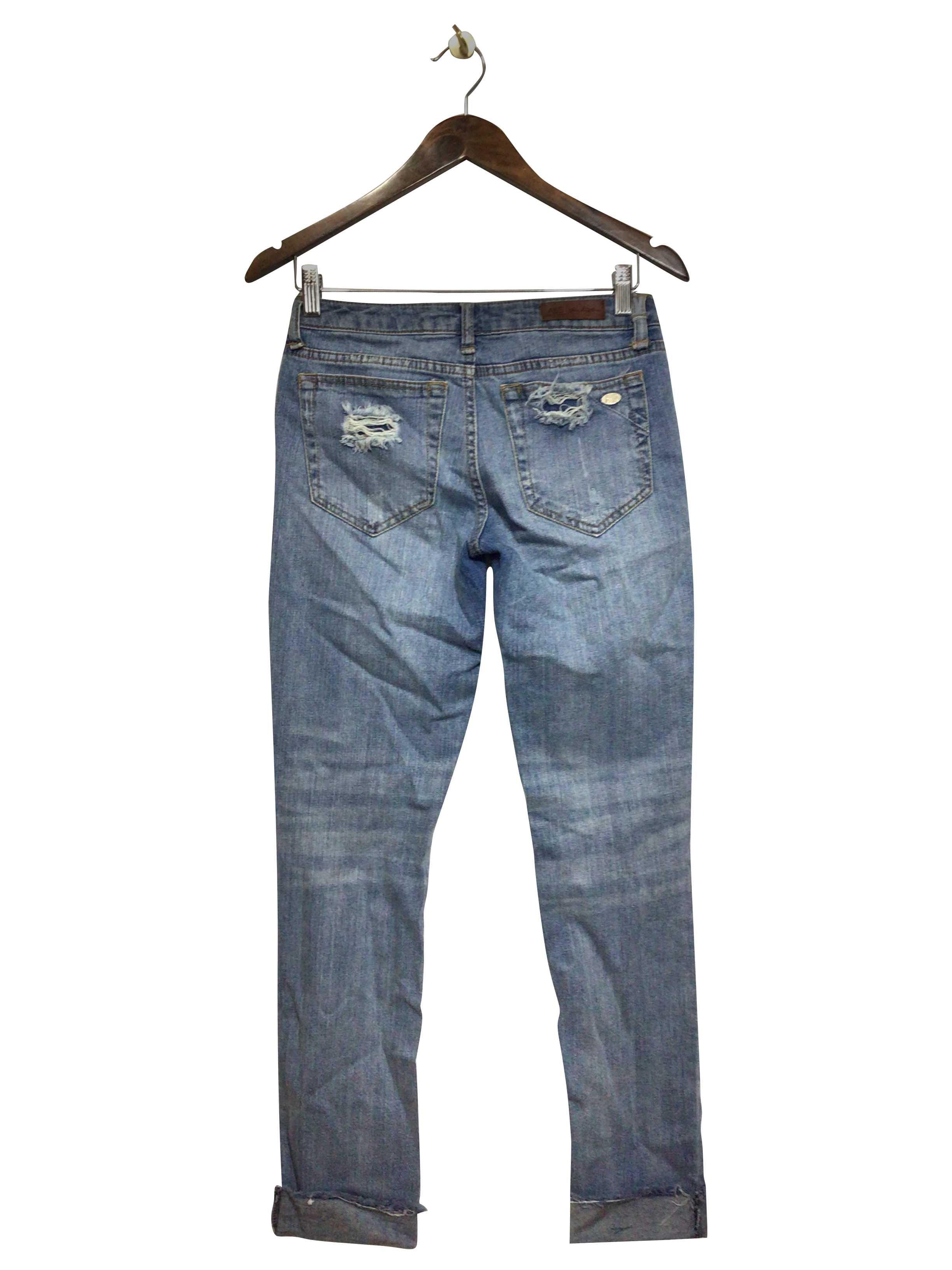 Stylish ABS Blue Regular Fit Straight - Legged Second - Hand Jean Size 25