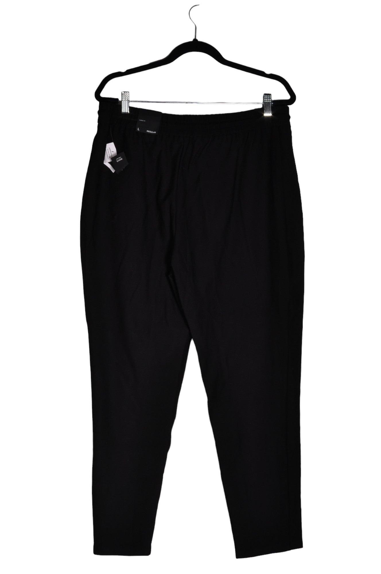 RICKI'S Stylish Black Regular Fit Women's Work Pants - Size L