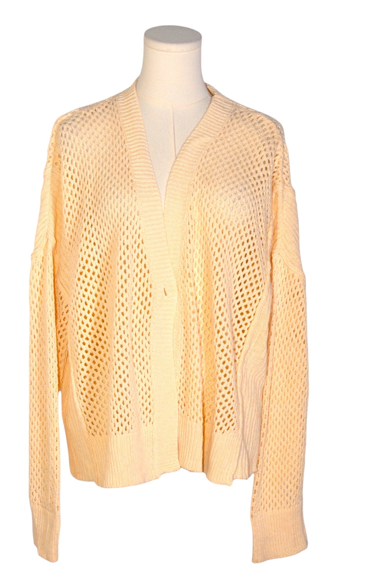Stylish EN CRÈME Women's Regular Fit Beige Cardigan - Size M