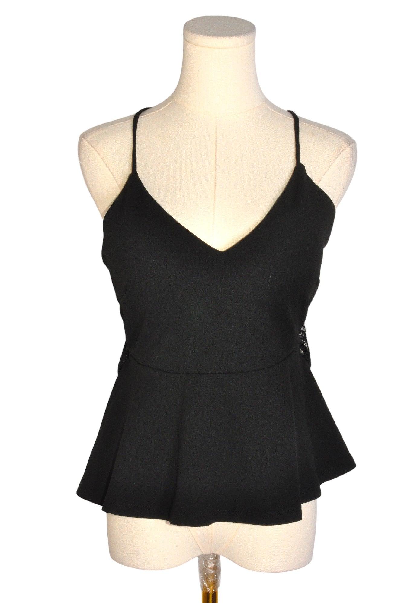 Stylish REVAMPED Regular Fit Black Women's Blouses - Size M