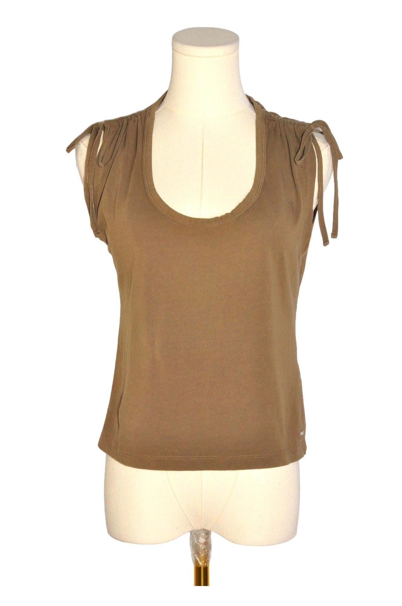 Stylish GUESS Women's Brown Regular Fit Crop Tops - Size M