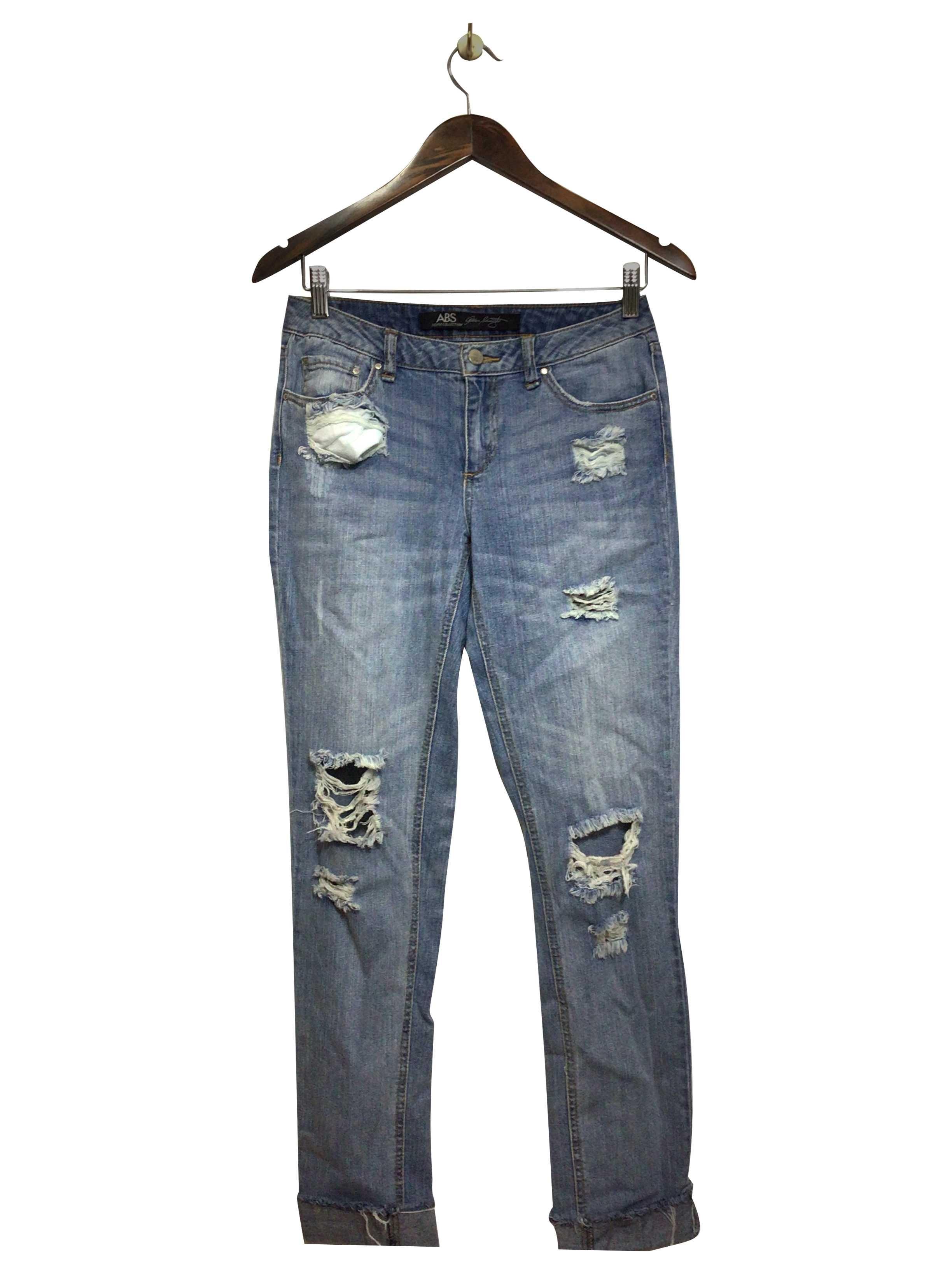 Stylish ABS Blue Regular Fit Straight - Legged Second - Hand Jean Size 25