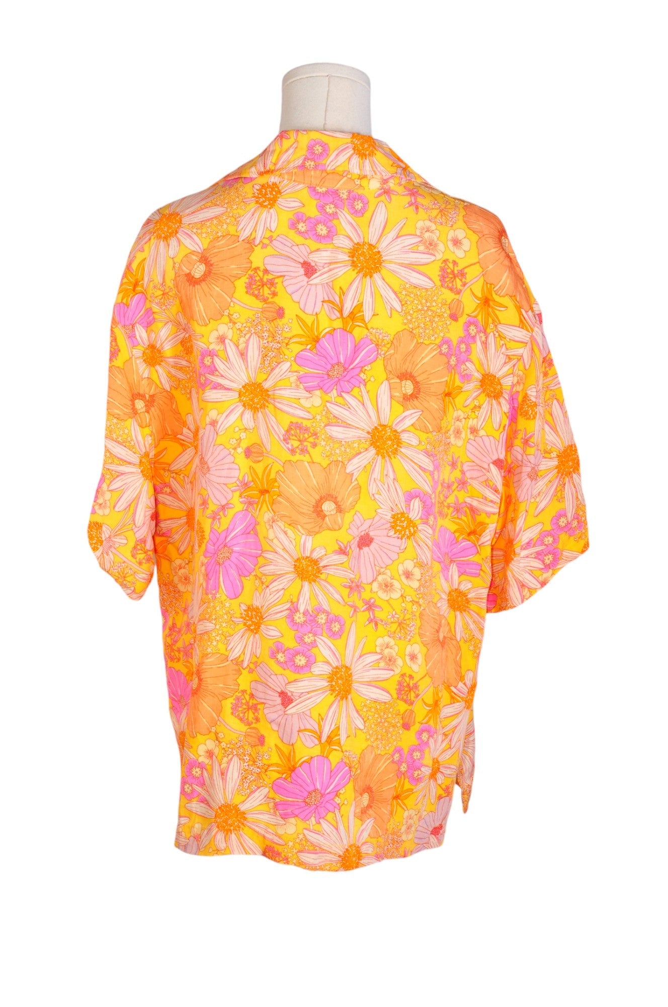 Stylish H&M Women's Orange Regular Fit Blouse - Size M