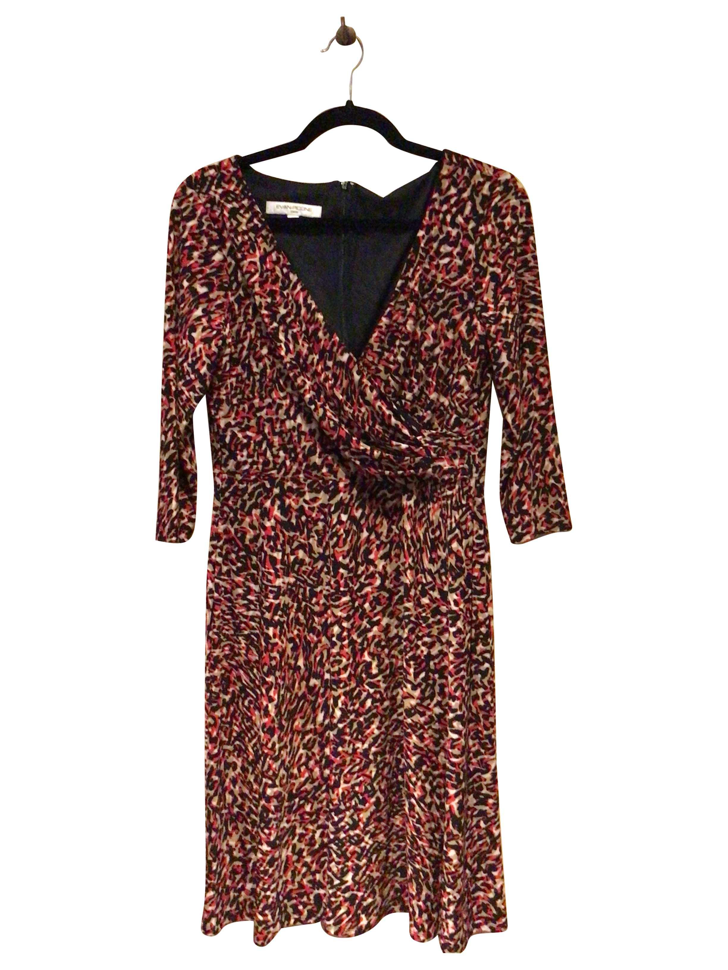 EVAN PICONE Stylish Regular Fit Red Shift Dress - Size 8