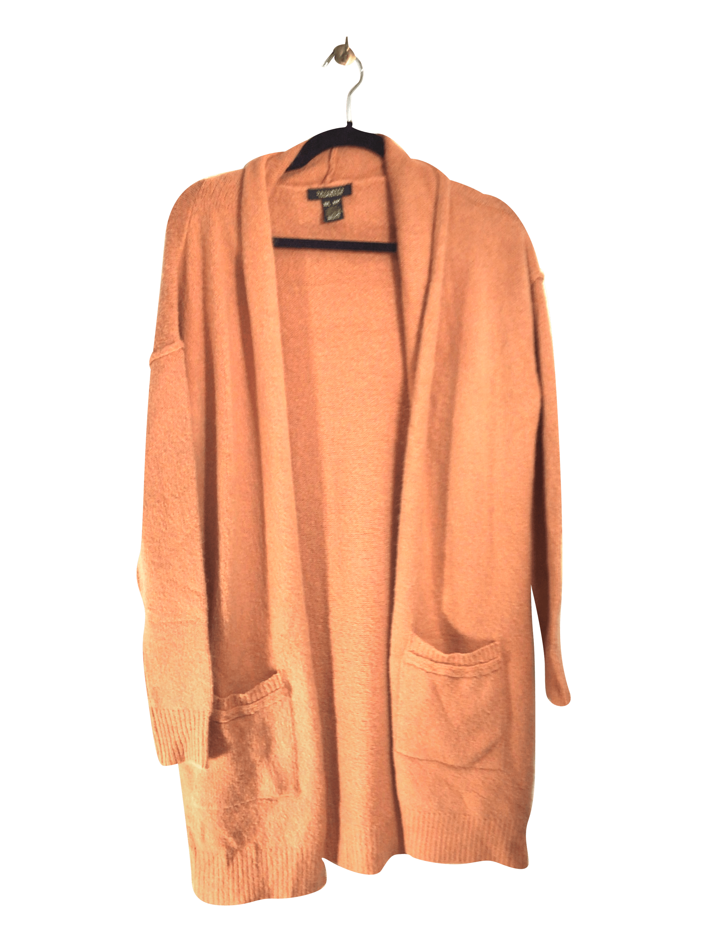 Stunning REVAMPED Orange Regular-Fit Women's Cardigan - Size M