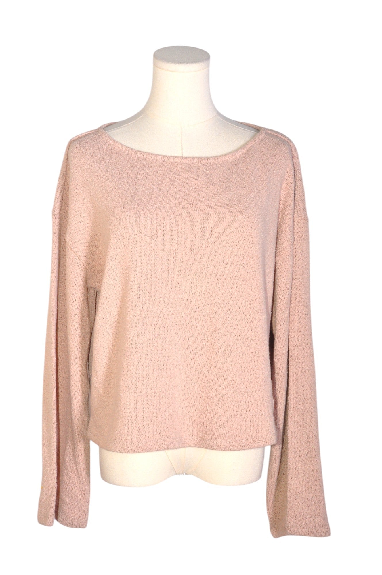 Stylish H&M Second-Hand Women's Pink Regular-Fit Blouses - Size M