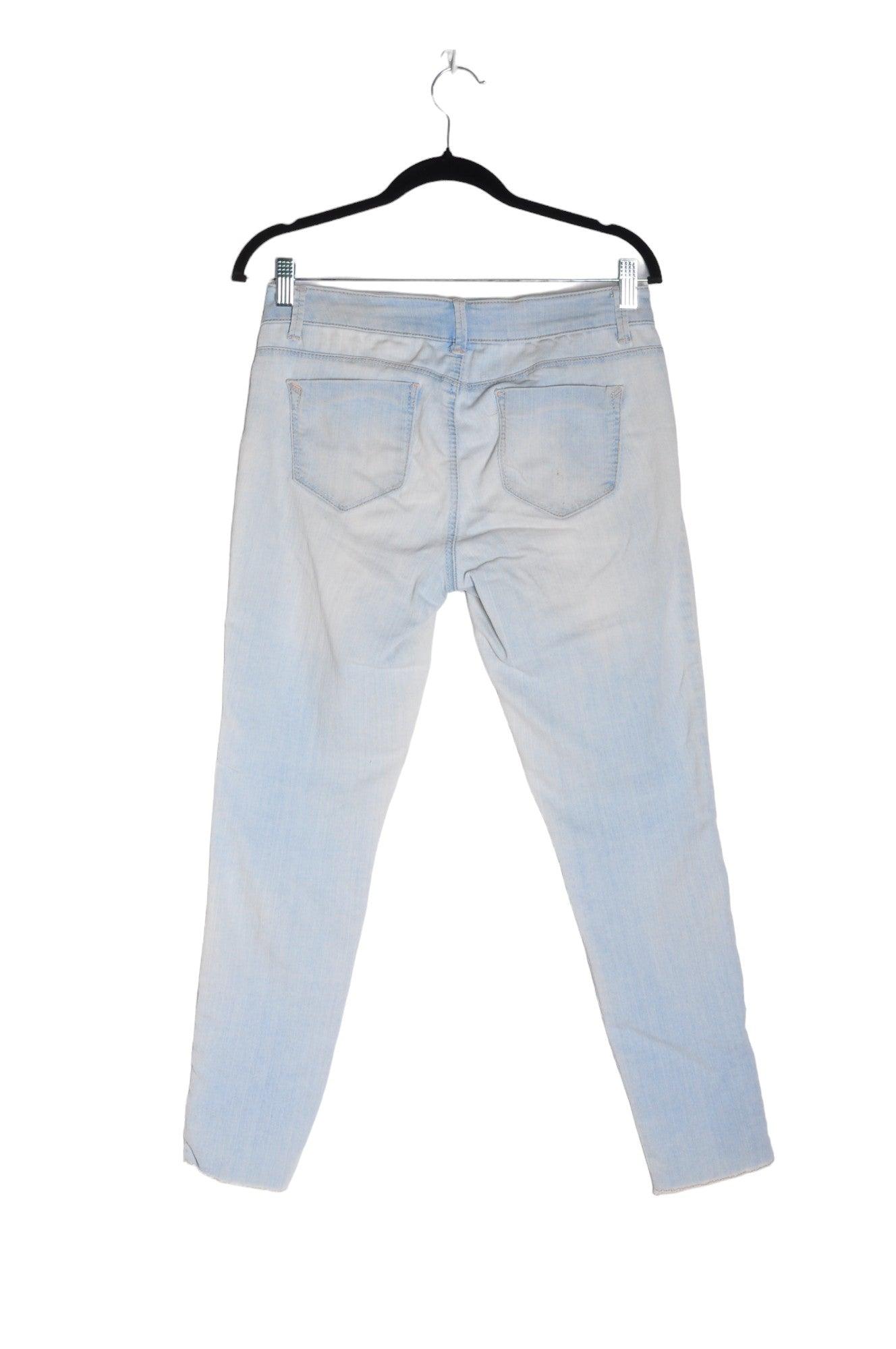 EVERMORE DENIM Stylish Women's Blue Straight-Legged Regular Fit Jeans - Size 5