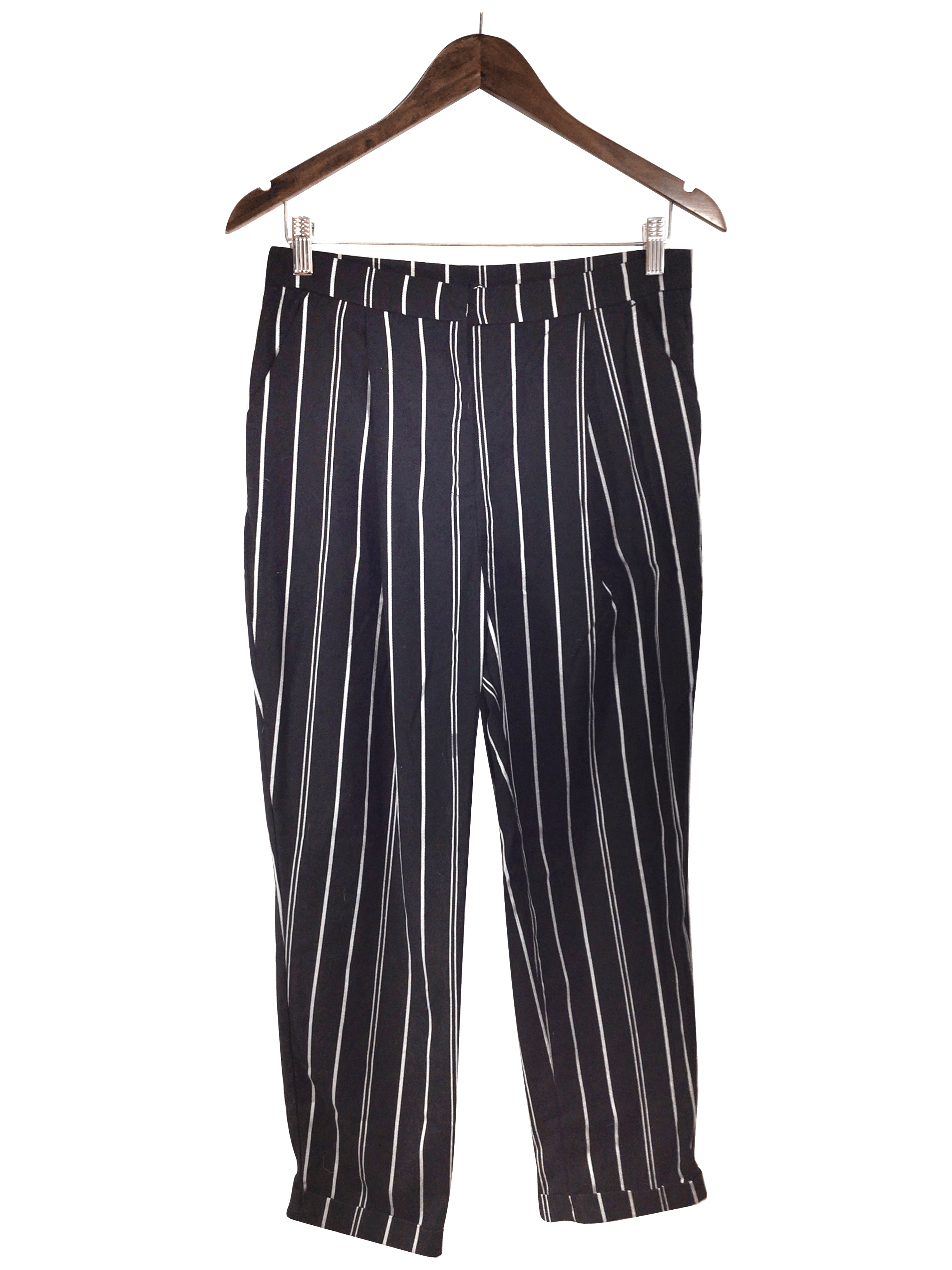 H&M Black Regular Fit Ankle-Length Pant - Size 6