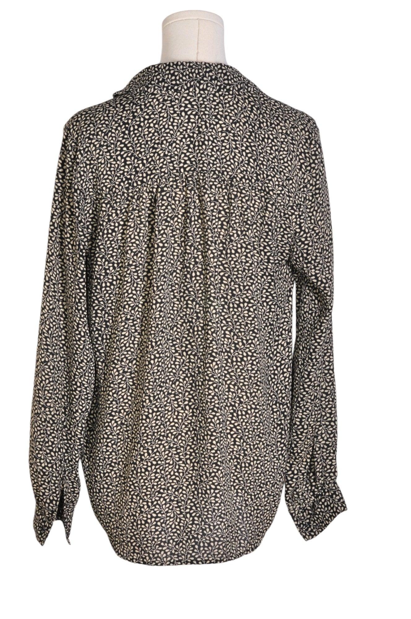 H&M Second Hand Women's Regular Fit Black Button Down Tops - Size 4