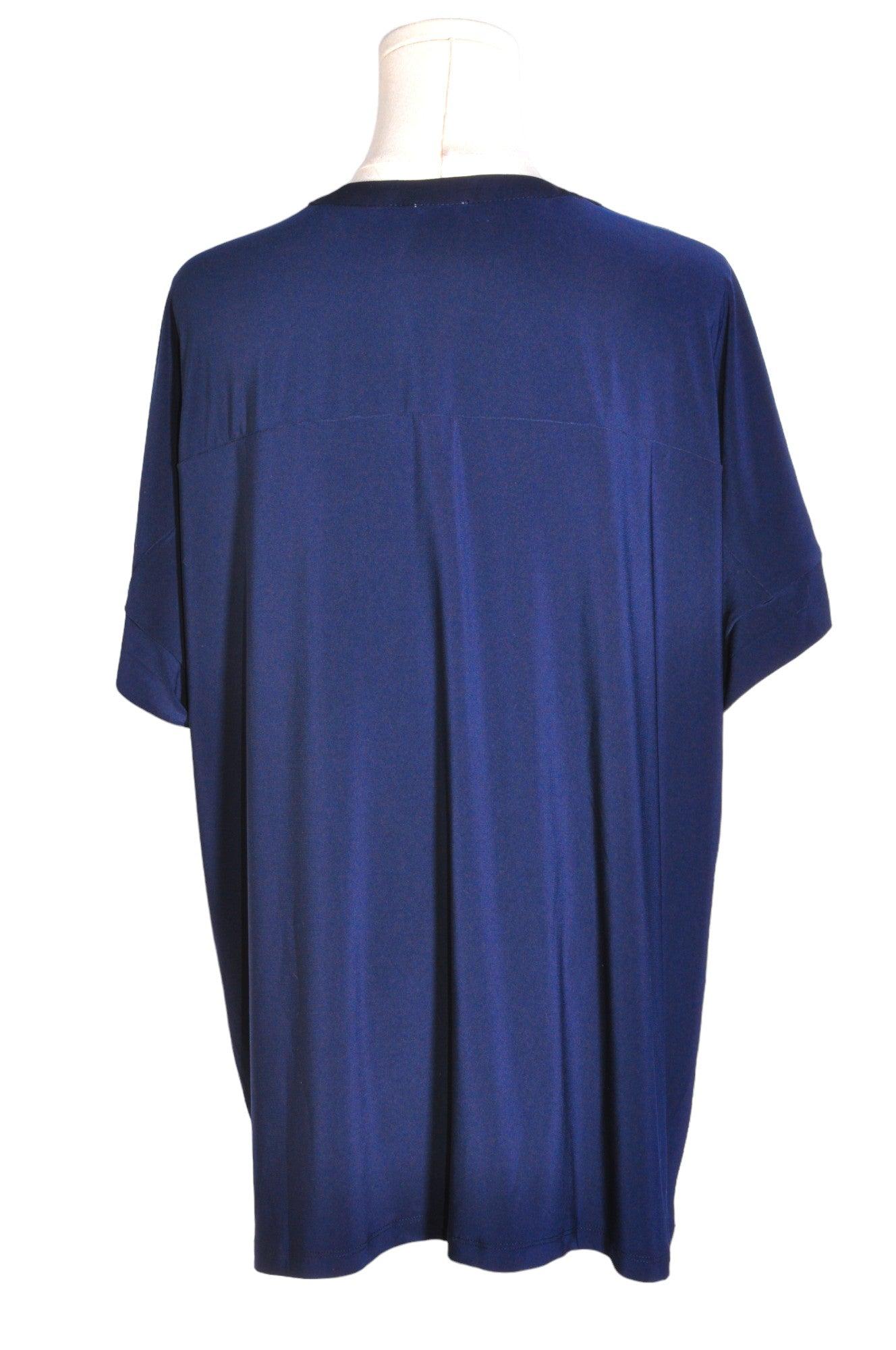Stylish ANNE KLEIN Women's Blue Regular Fit Blouses - Size 2X
