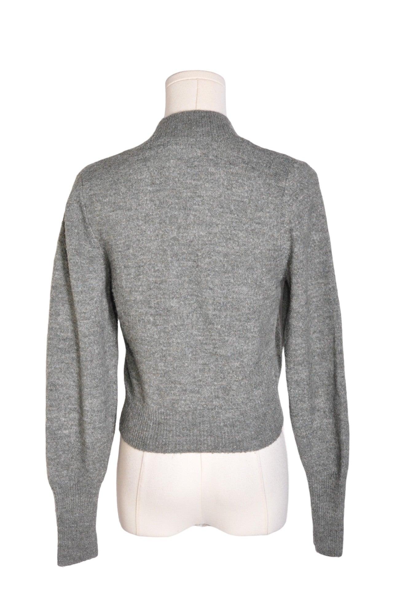 Stylish H&M Second-Hand Women's Gray Regular Fit Cardigan in XS Size