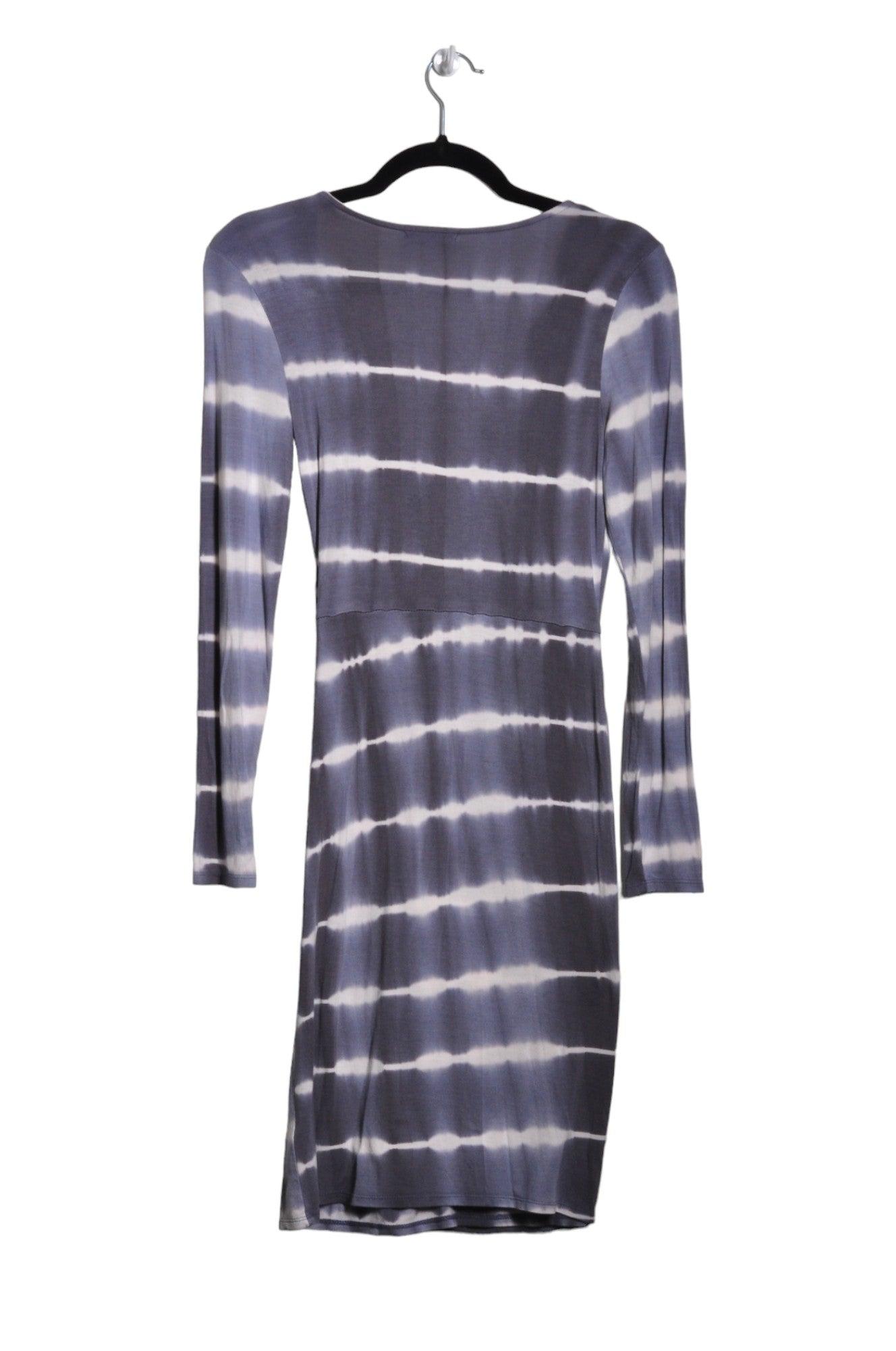 ABOUND Stylish Women's Gray Regular Fit Wrap Dress - Size S