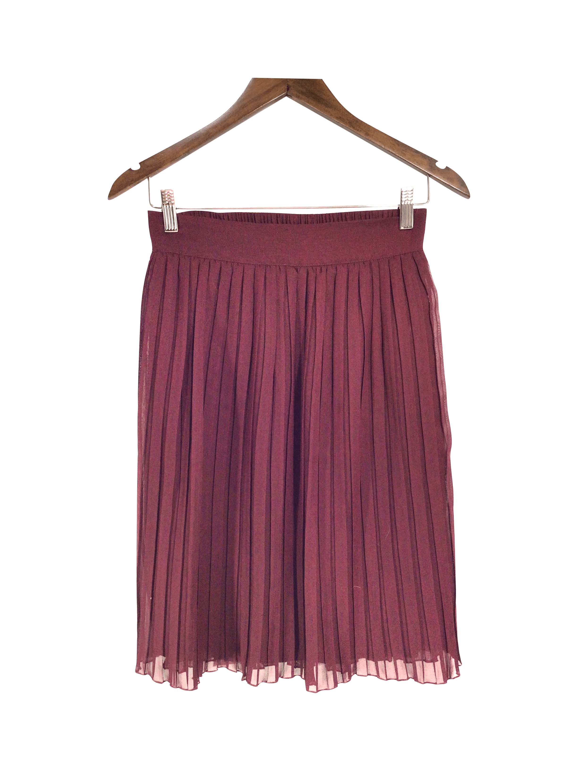 RICKI'S Women's White XS Regular-Fit Casual Knee-Length Second-Hand Skirt