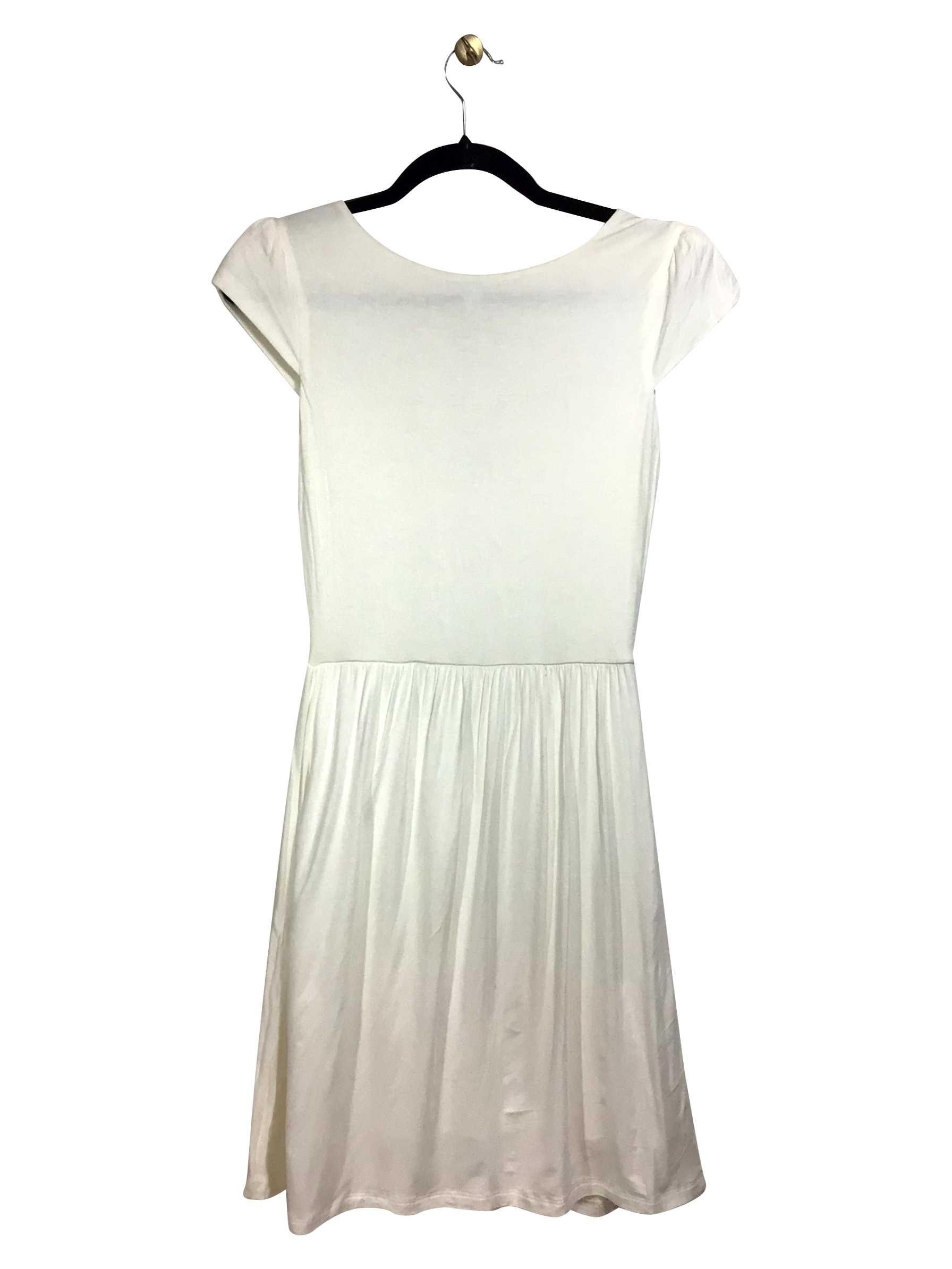 GILLI Stylish Regular Fit White Shift Dress - Size S